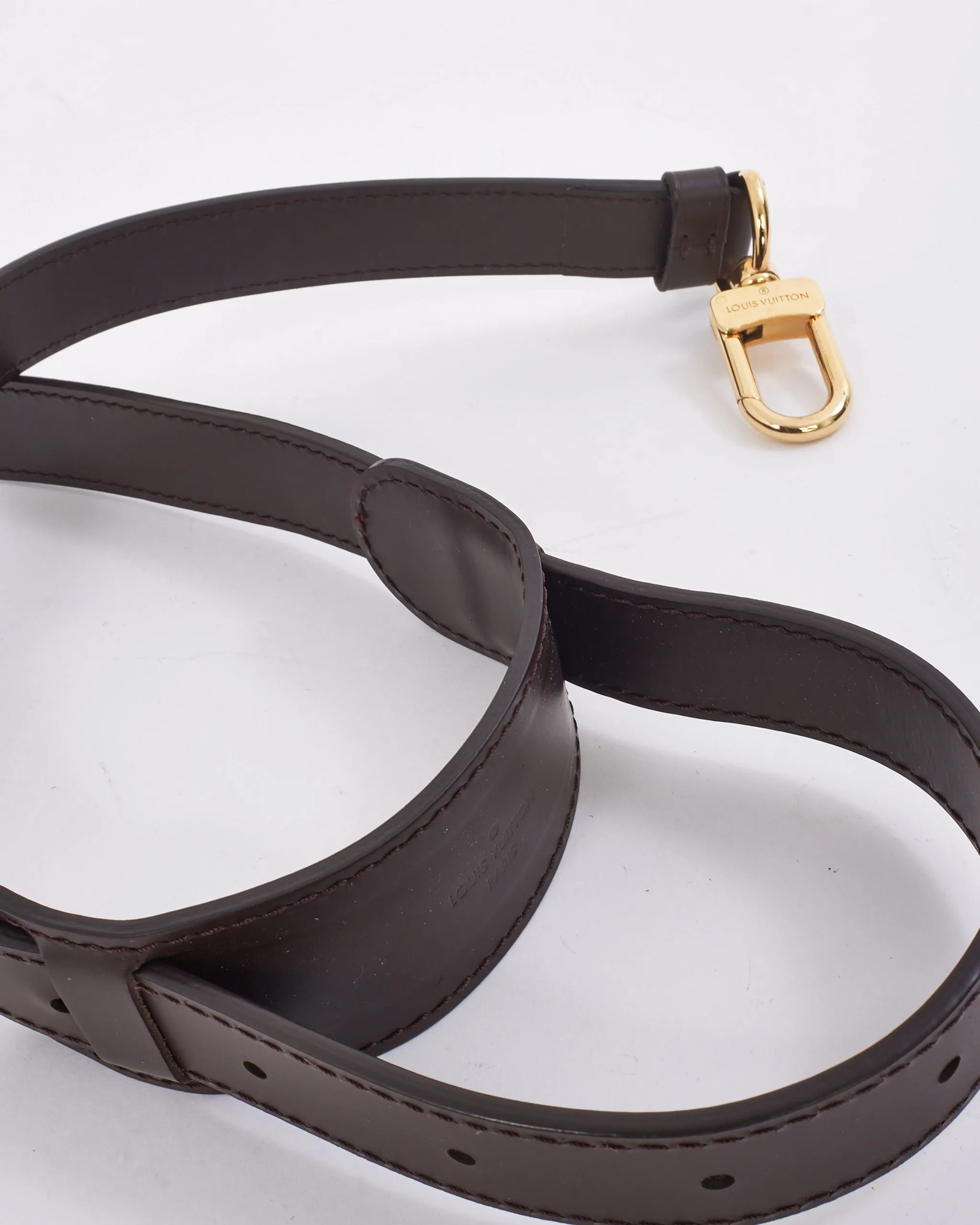 Louis Vuitton Brown Leather Shoulder Strap