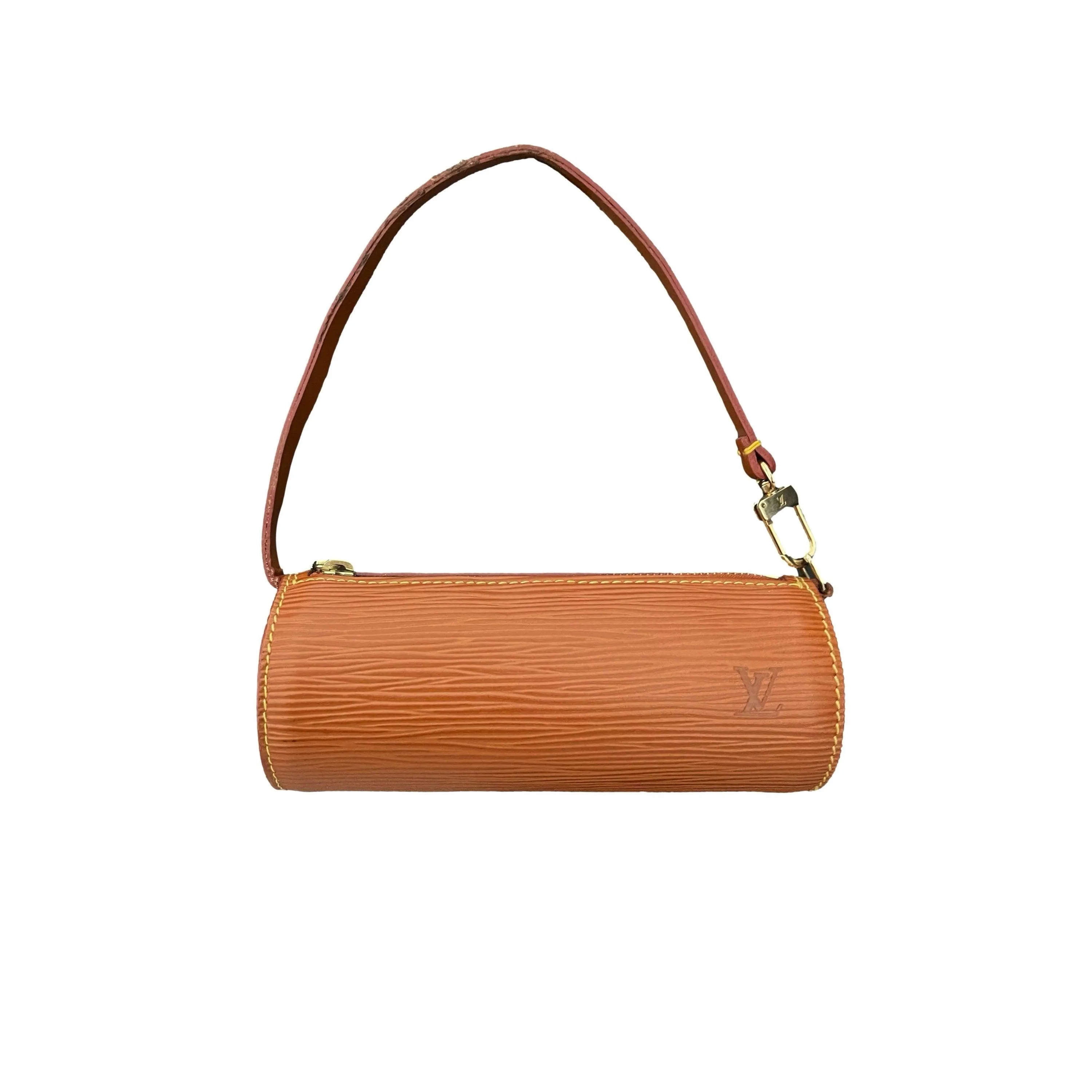 Louis Vuitton Camel Epi Micro Cylinder Bag