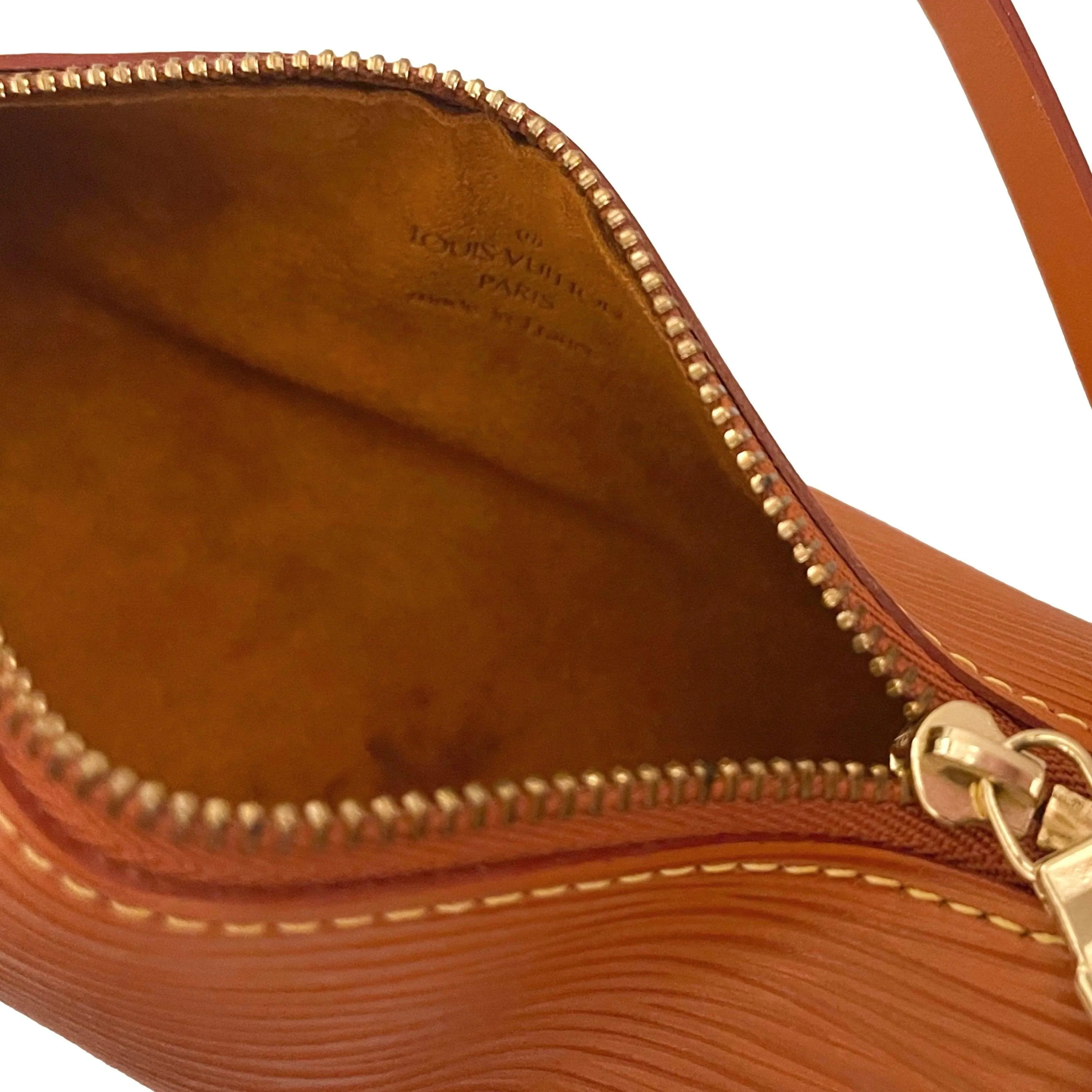 Louis Vuitton Camel Epi Micro Cylinder Bag