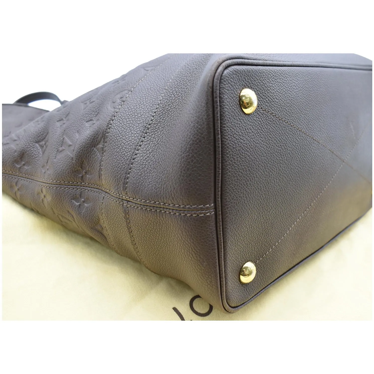LOUIS VUITTON Citadine Monogram Empreinte Leather Shoulder Bag Plum