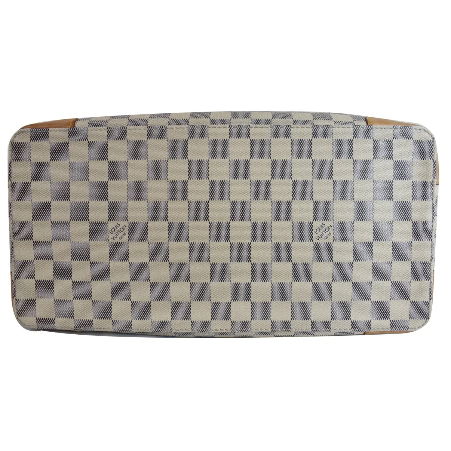 LOUIS VUITTON Damier Azur Hampstead MM Shoulder Bag White