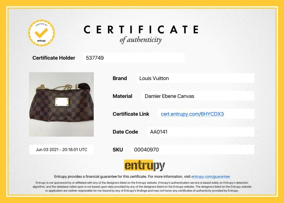 Louis Vuitton Damier Ebene Pochette Eva Bag 620lvs616