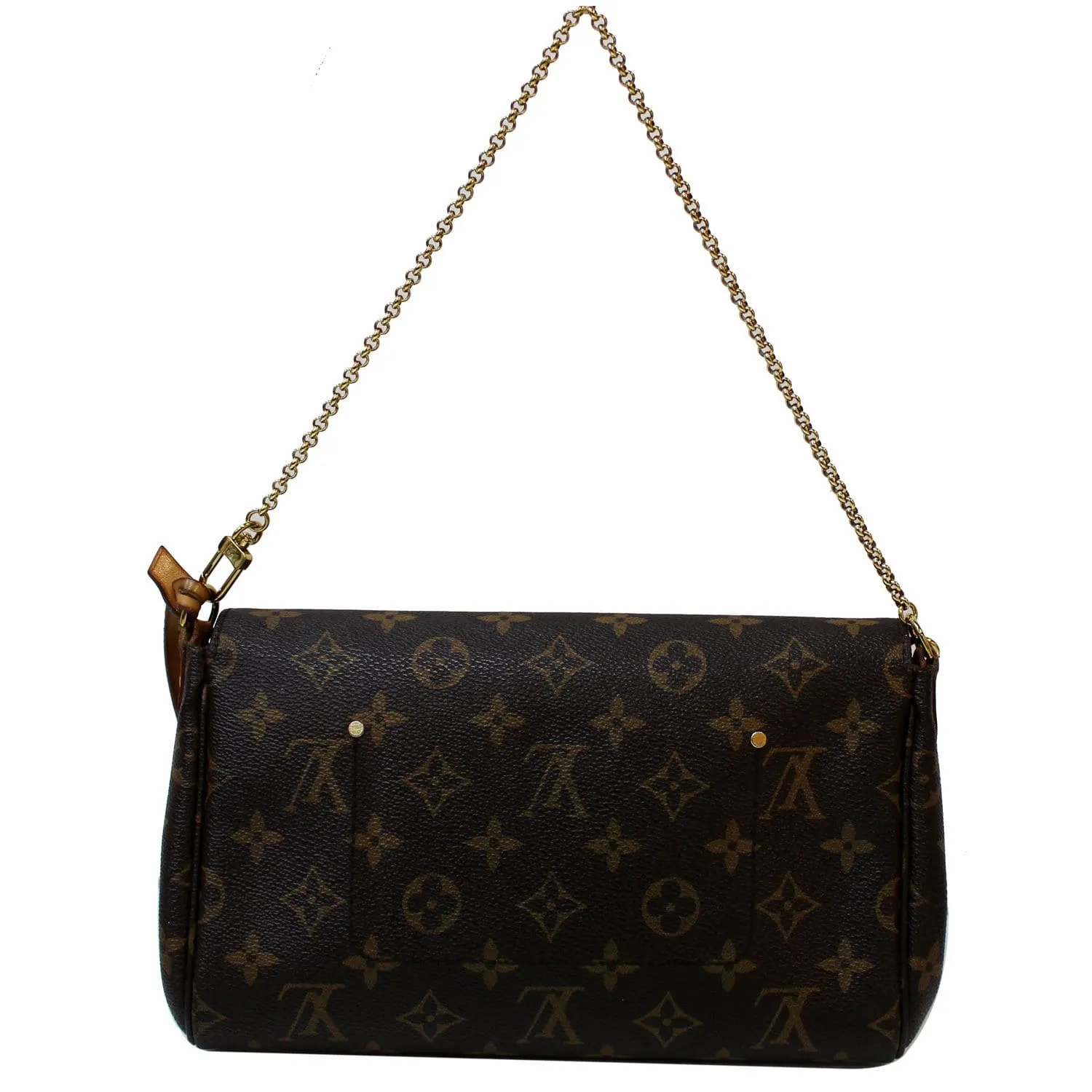 LOUIS VUITTON Favorite MM Monogram Canvas Crossbody Bag Brown