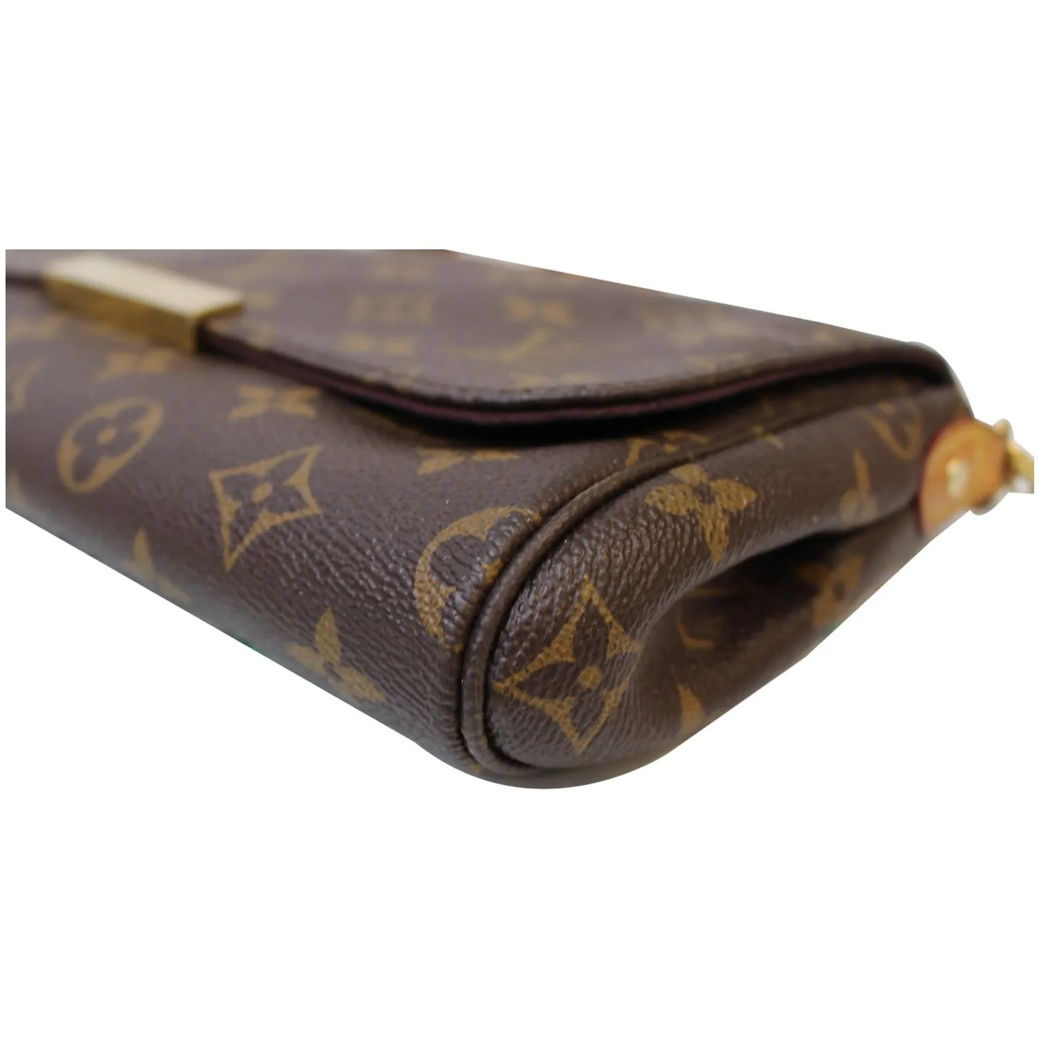 LOUIS VUITTON Favorite MM Monogram Canvas Crossbody Bag Brown