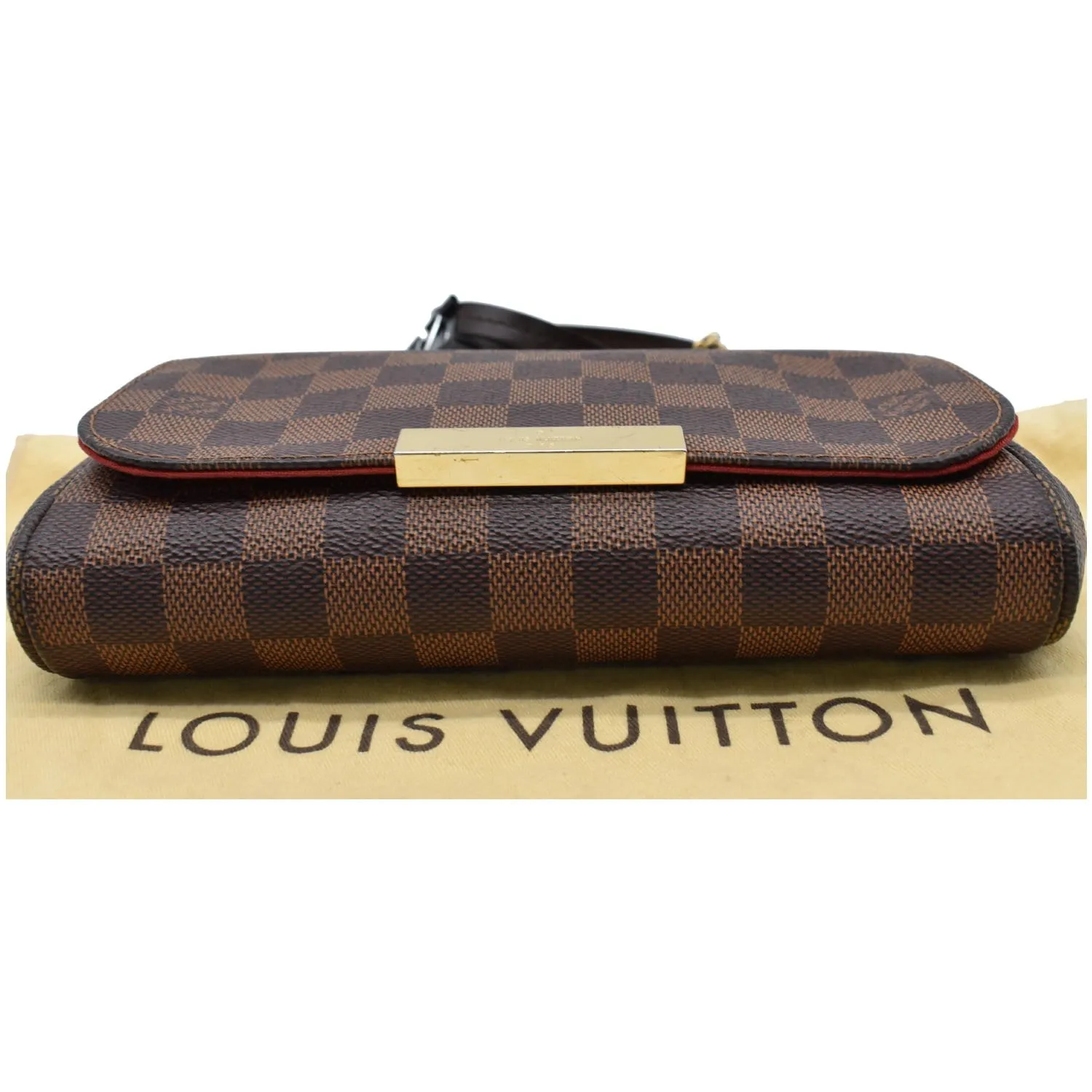 LOUIS VUITTON Favorite PM Damier Ebene Crossbody Bag Brown