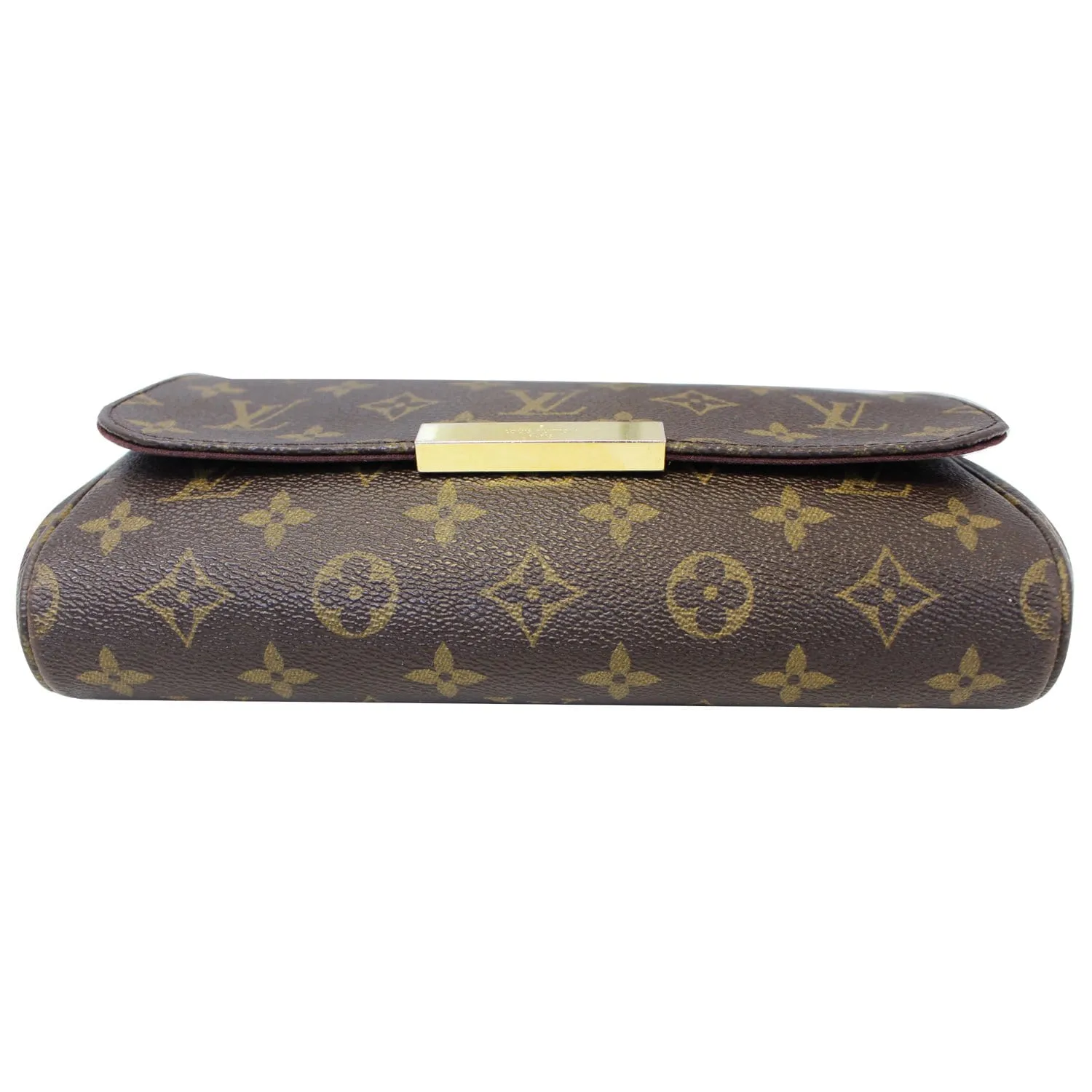 LOUIS VUITTON Favorite PM Monogram Canvas Crossbody Bag Brown