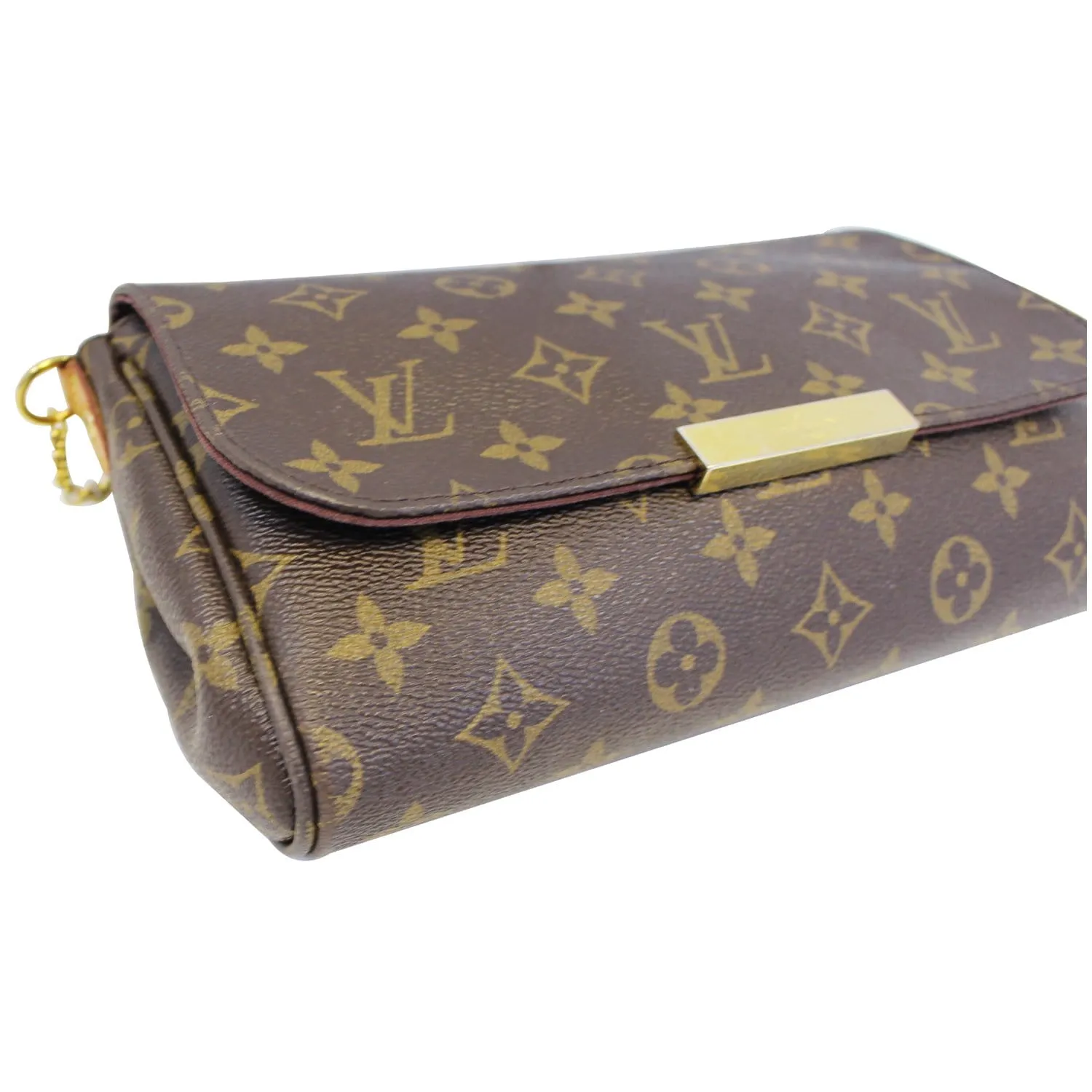 LOUIS VUITTON Favorite PM Monogram Canvas Crossbody Bag Brown