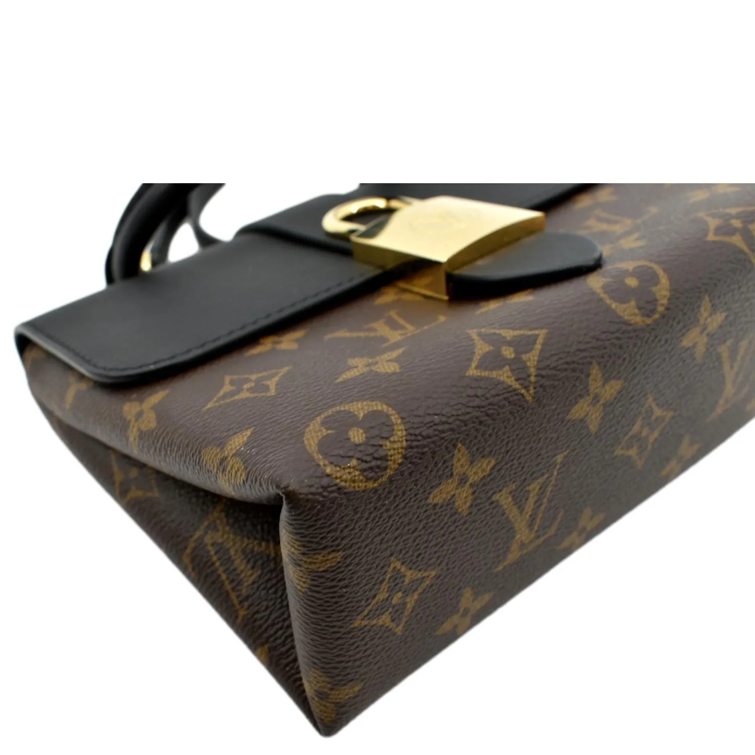 LOUIS VUITTON Locky BB Monogram Canvas Crossbody Bag Brown