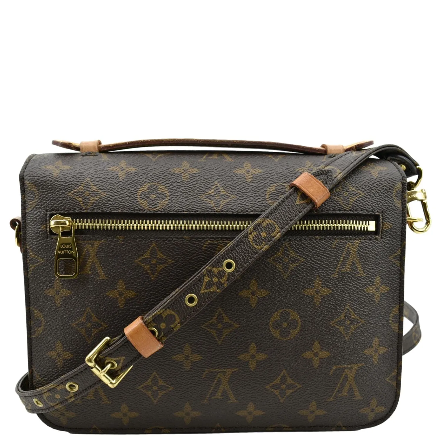 LOUIS VUITTON Metis Pochette Monogram Canvas Crossbody Bag Brown