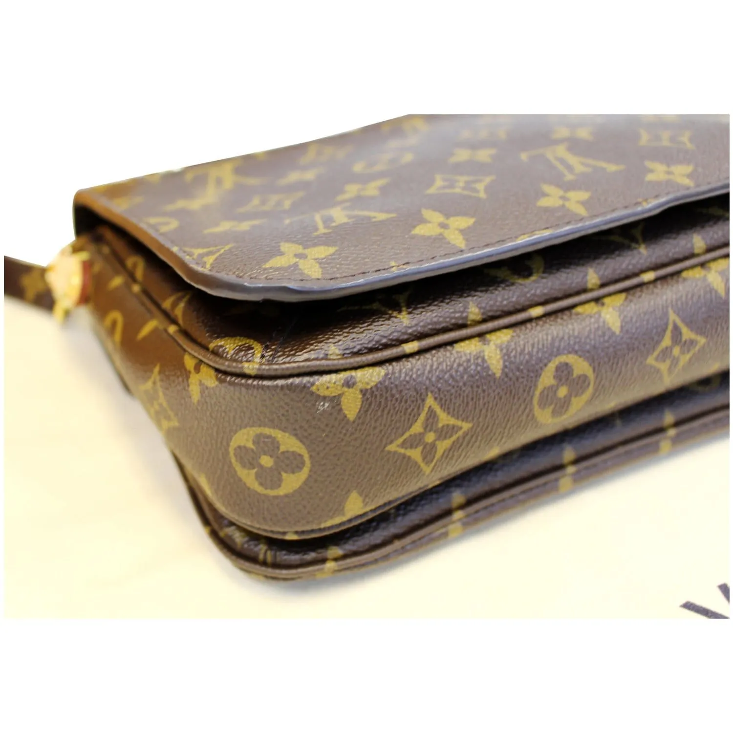 LOUIS VUITTON Metis Pochette Monogram Canvas Crossbody Bag Brown