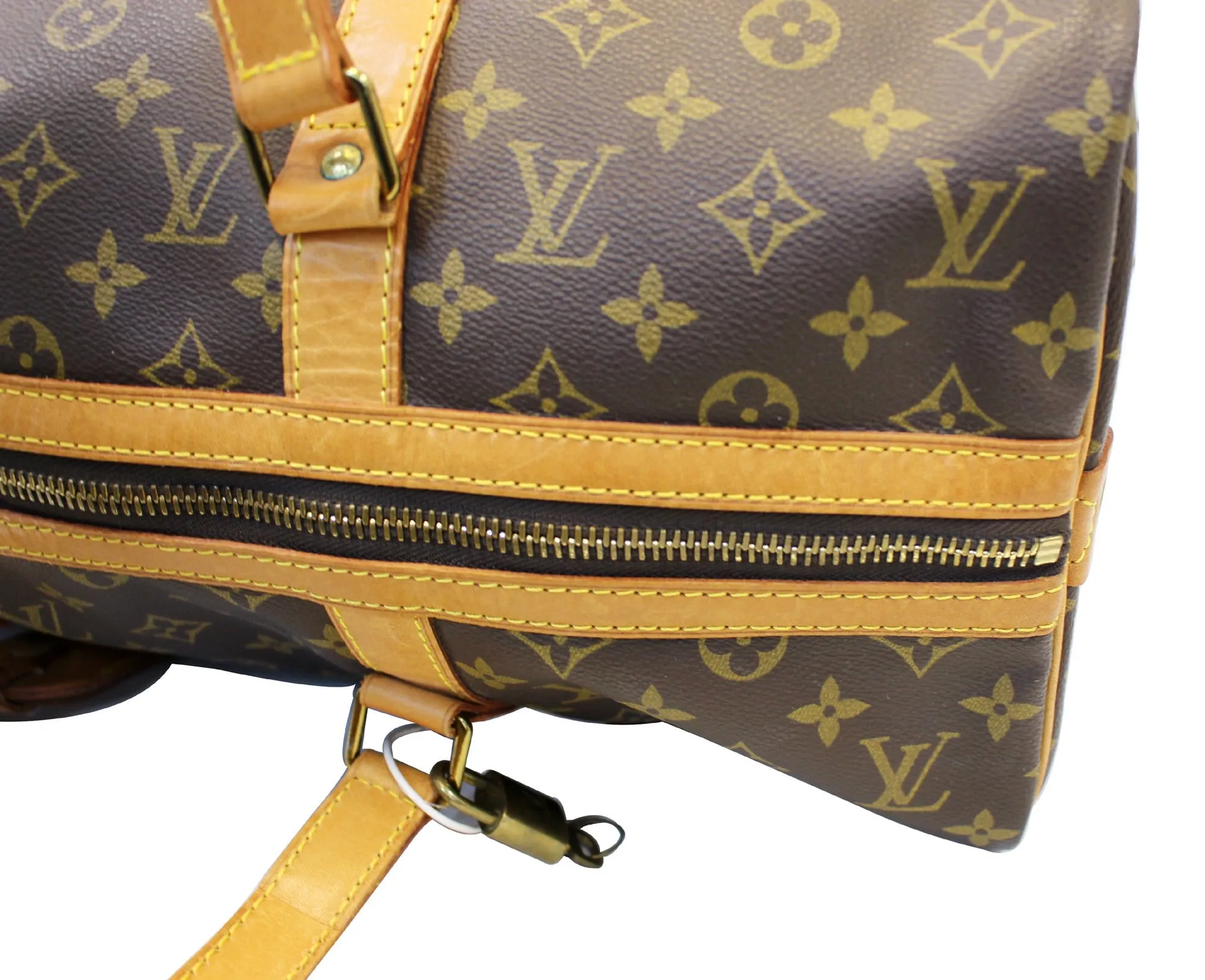 LOUIS VUITTON Monogram Canvas Sac Souple 45 Boston Bag