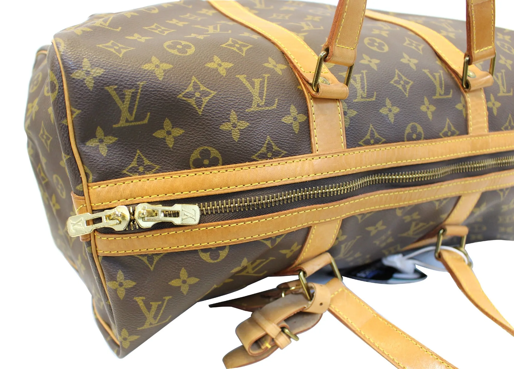 LOUIS VUITTON Monogram Canvas Sac Souple 45 Boston Bag