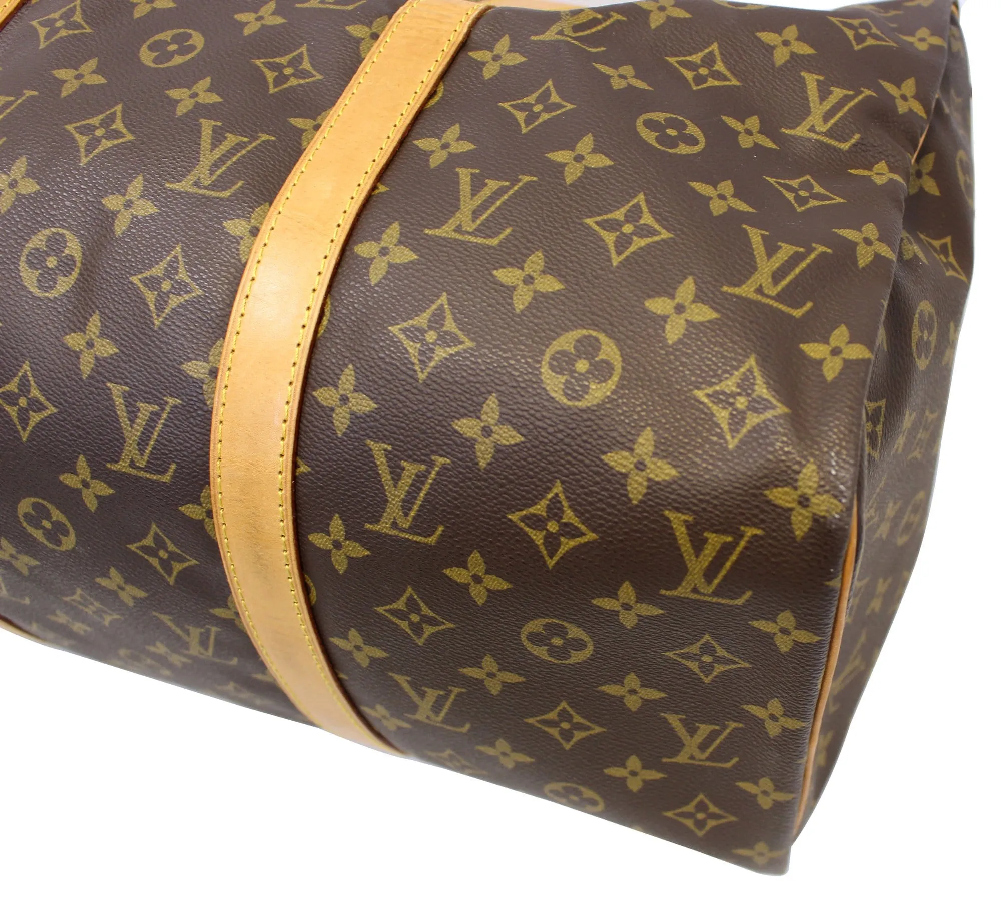 LOUIS VUITTON Monogram Canvas Sac Souple 45 Boston Bag