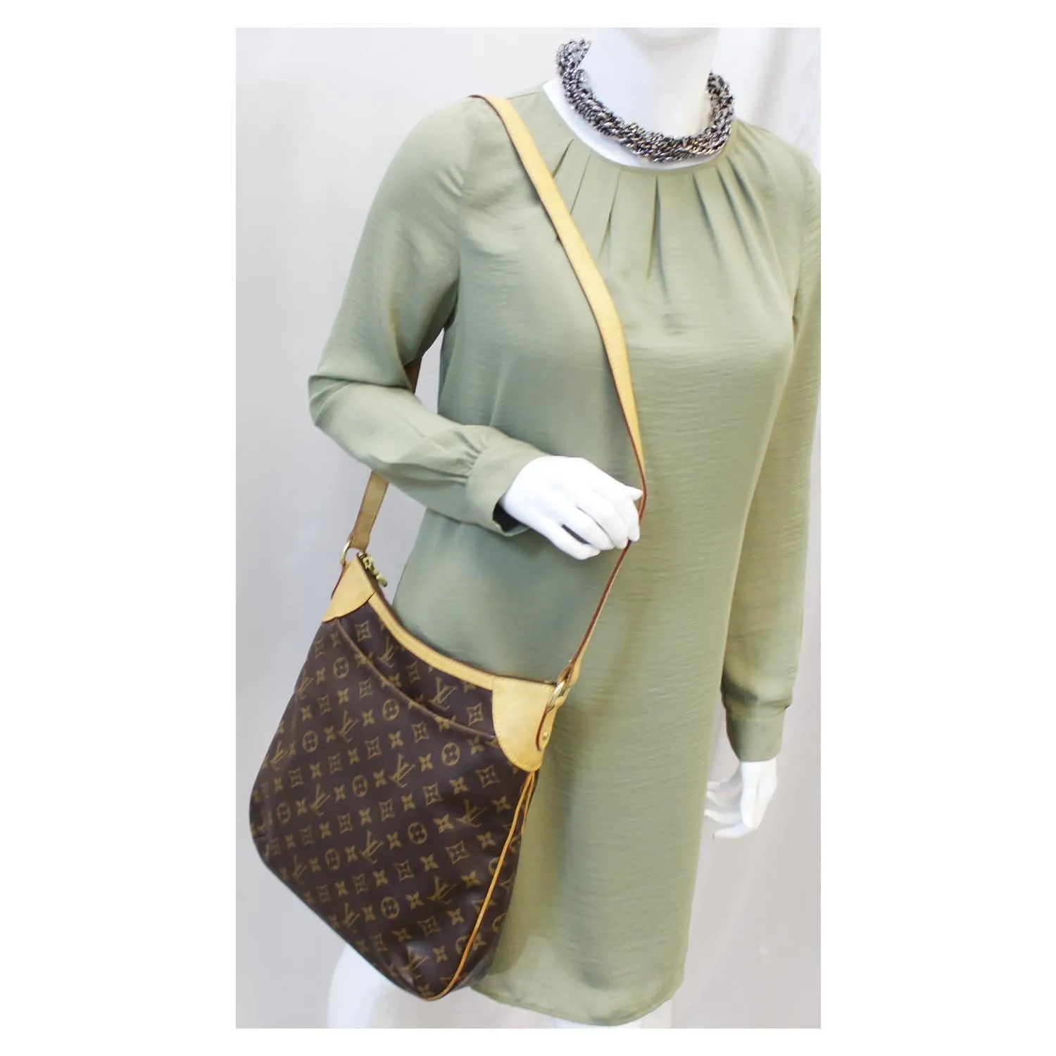 LOUIS VUITTON Odeon MM Monogram Canvas Shoulder Bag