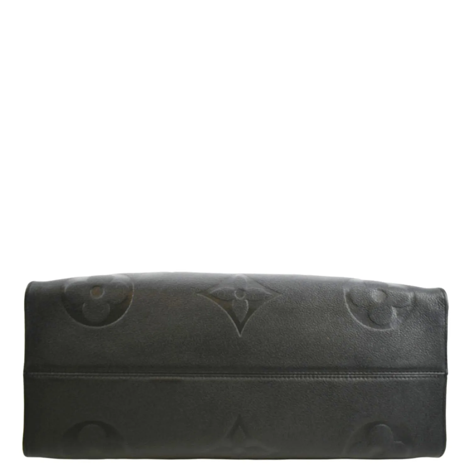 LOUIS VUITTON Onthego GM Monogram Empreinte Leather Tote Bag Black