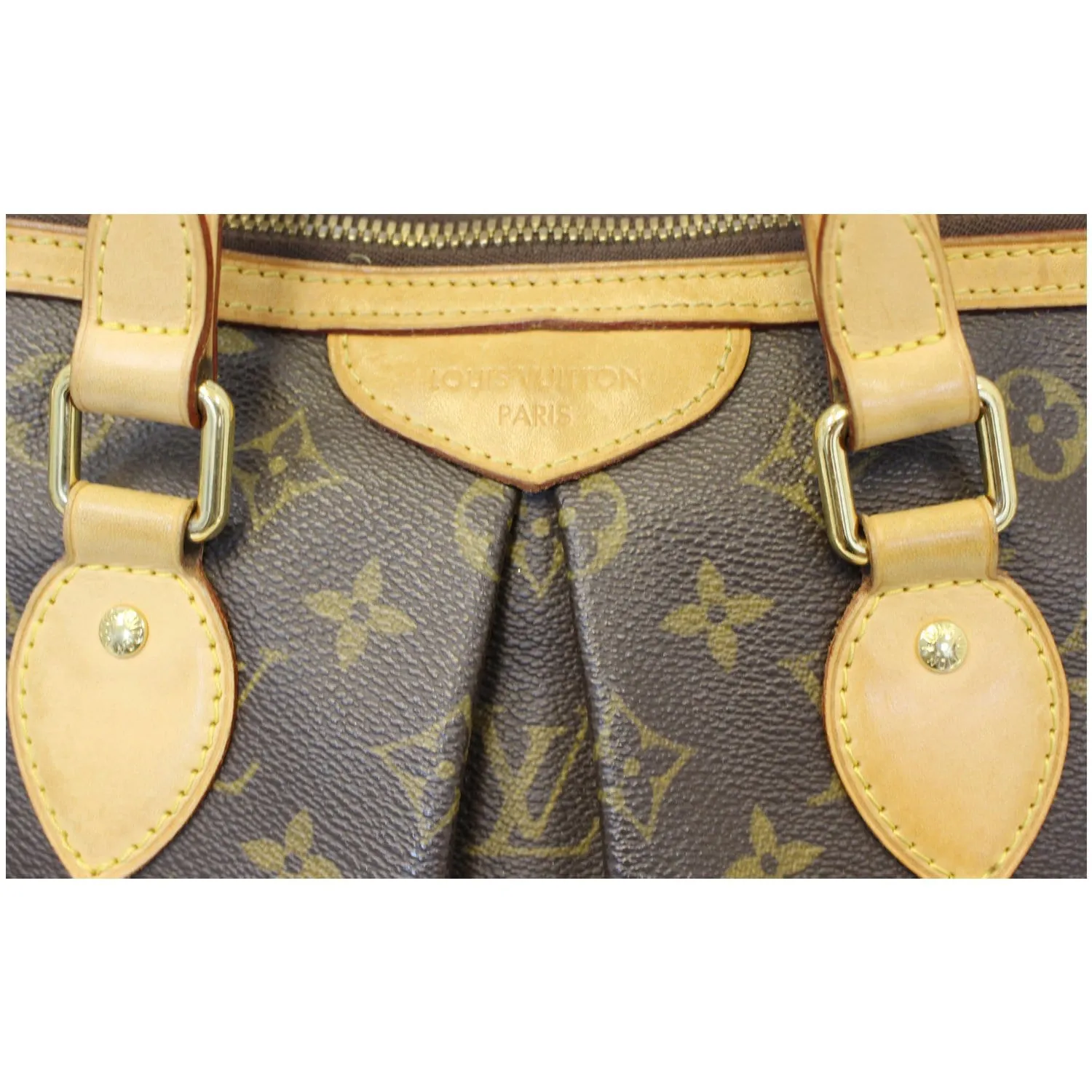 LOUIS VUITTON Palermo PM Monogram Canvas Shoulder Bag Brown