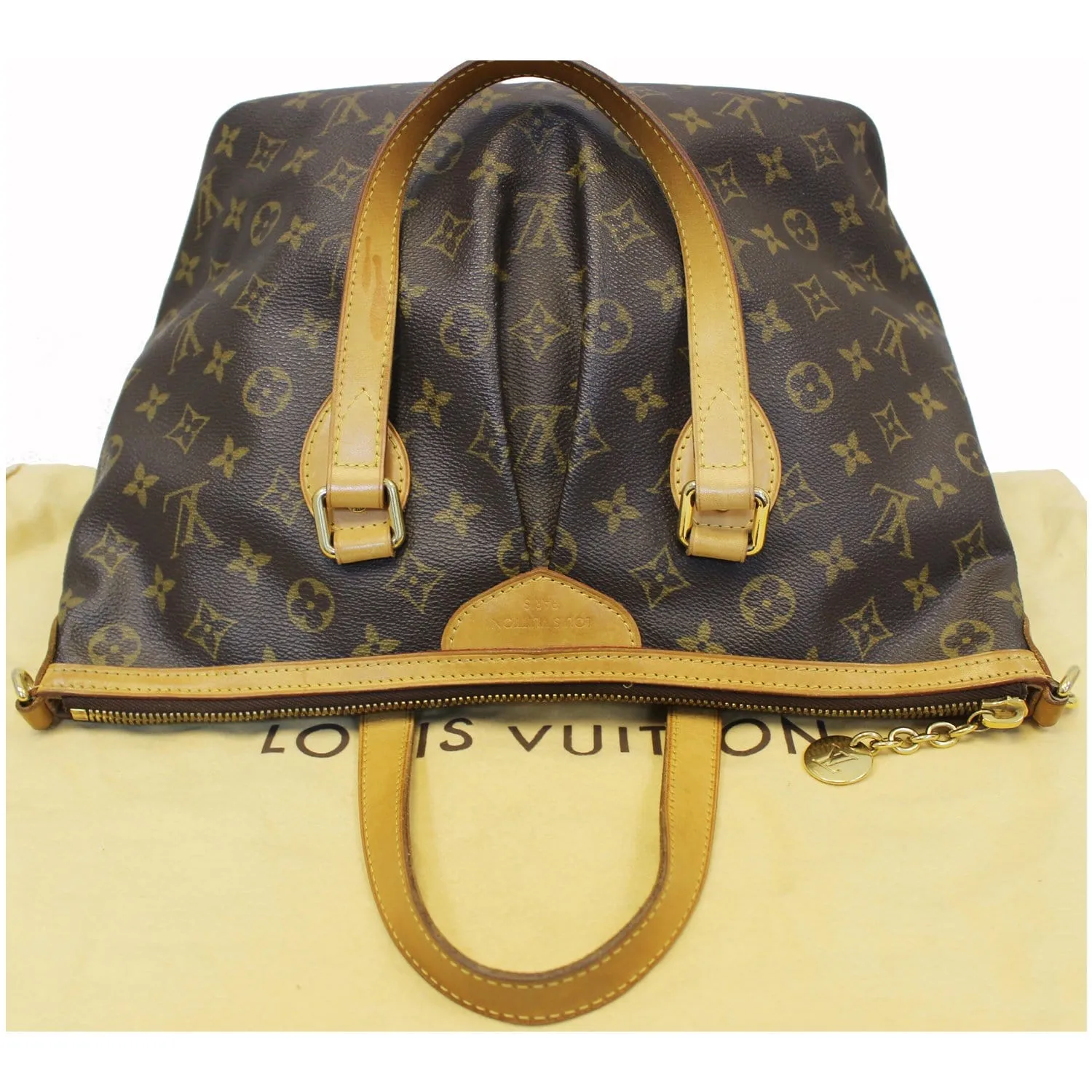 LOUIS VUITTON Palermo PM Monogram Canvas Shoulder Bag Brown