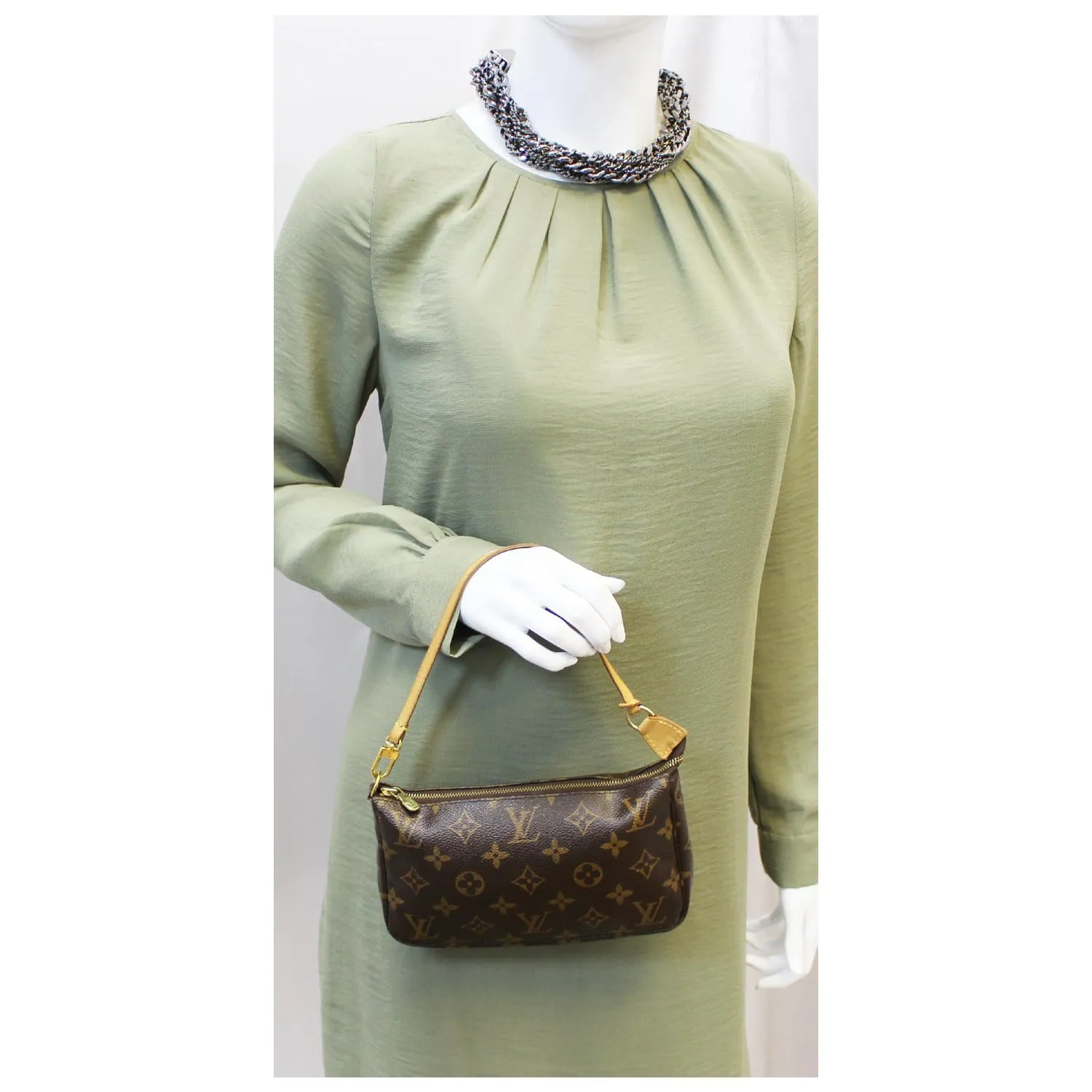 LOUIS VUITTON Pochette Accessoires Monogram Canvas Handbag