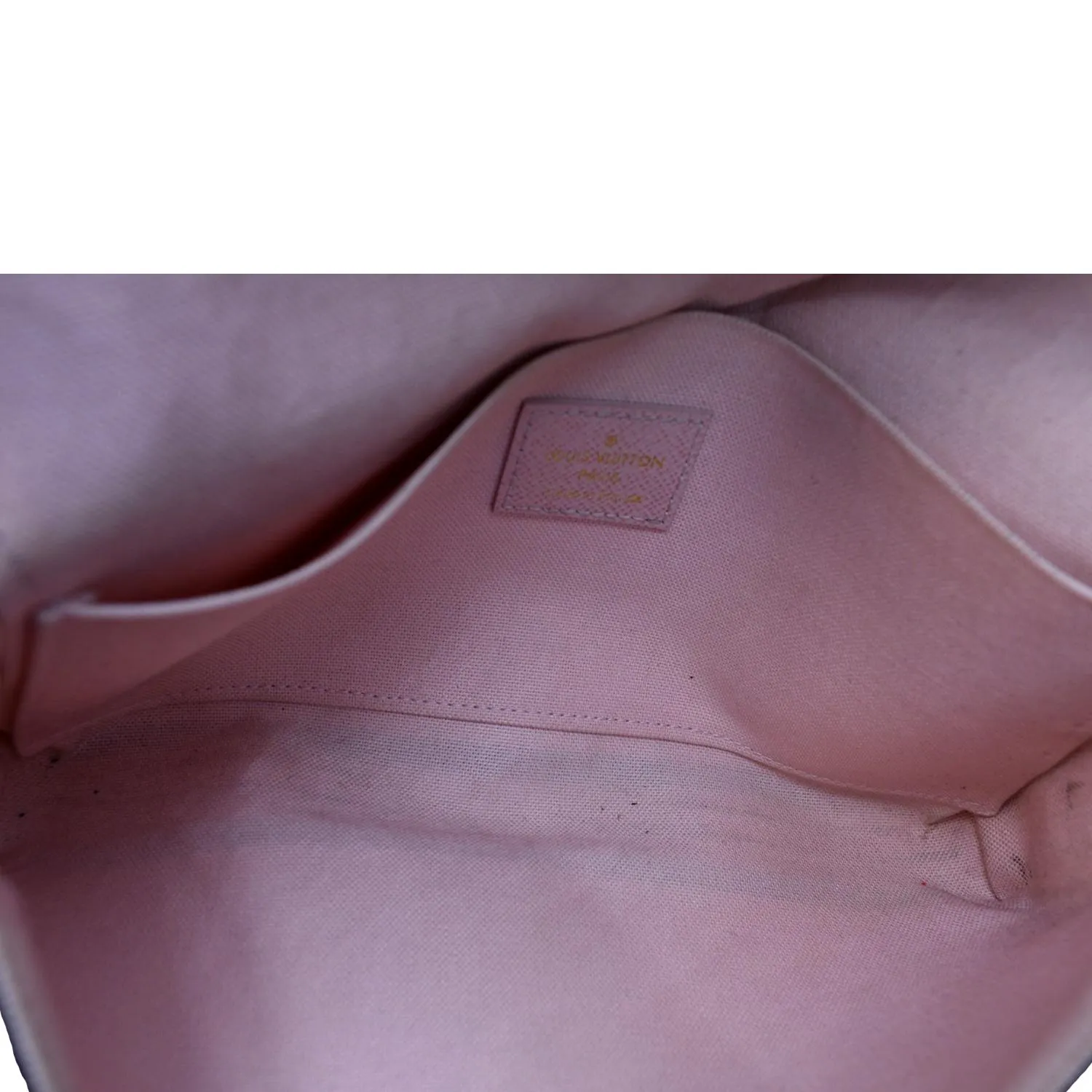 LOUIS VUITTON Pochette Felicie Owl Monogram Chain Crossbody Bag Brown