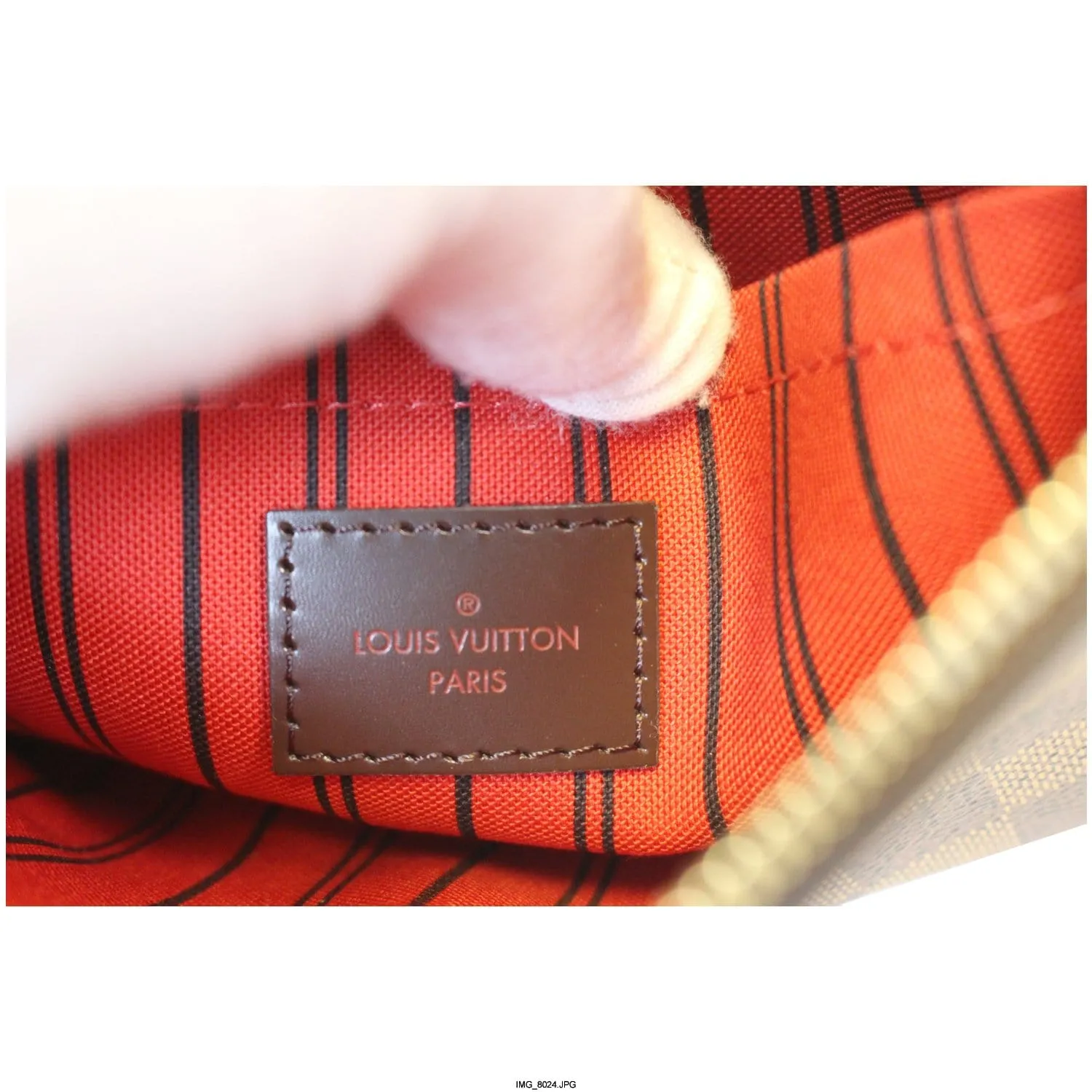 LOUIS VUITTON Pochette Wristlet Pouch Damier Ebene Neverfull MM