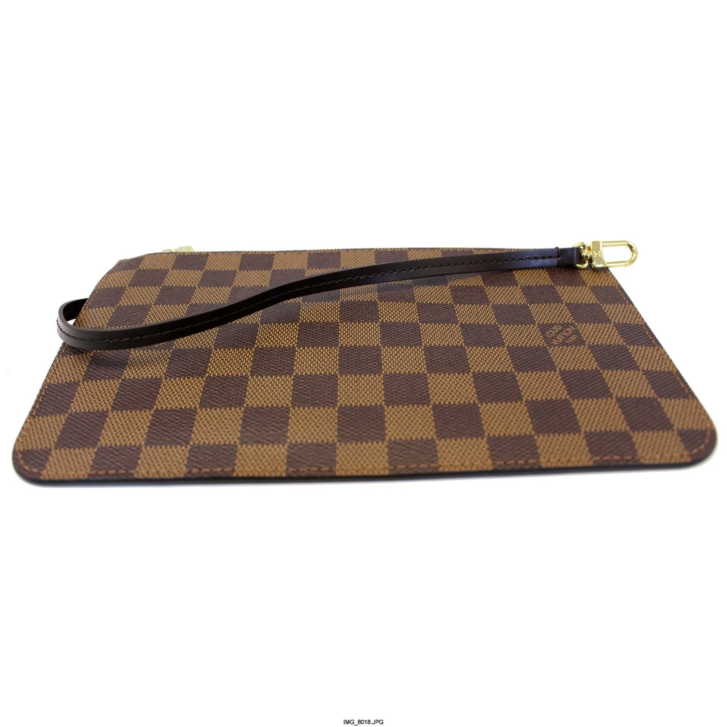 LOUIS VUITTON Pochette Wristlet Pouch Damier Ebene Neverfull MM