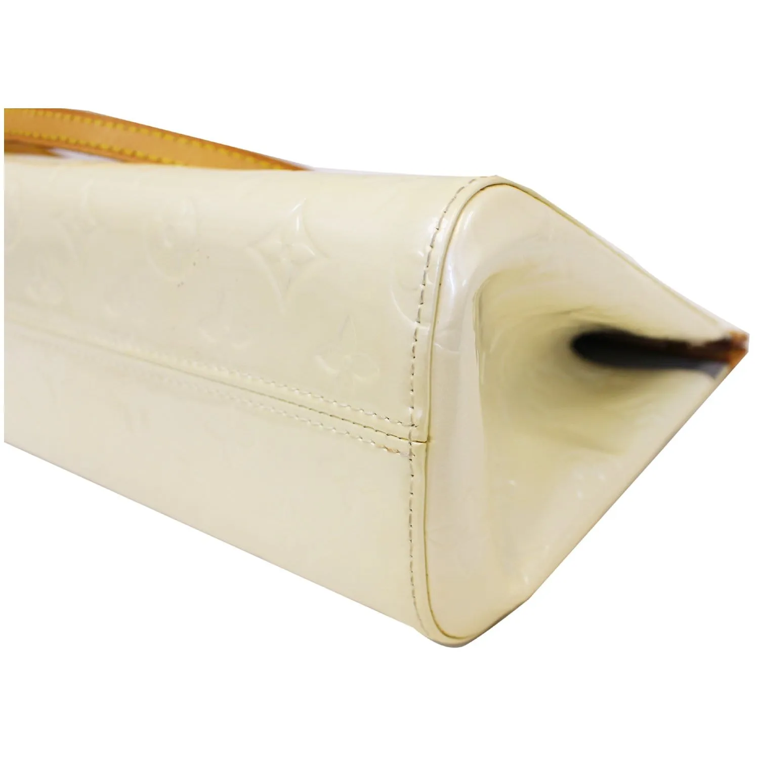 LOUIS VUITTON Roxbury Drive Vernis Leather Shoulder Bag Cream