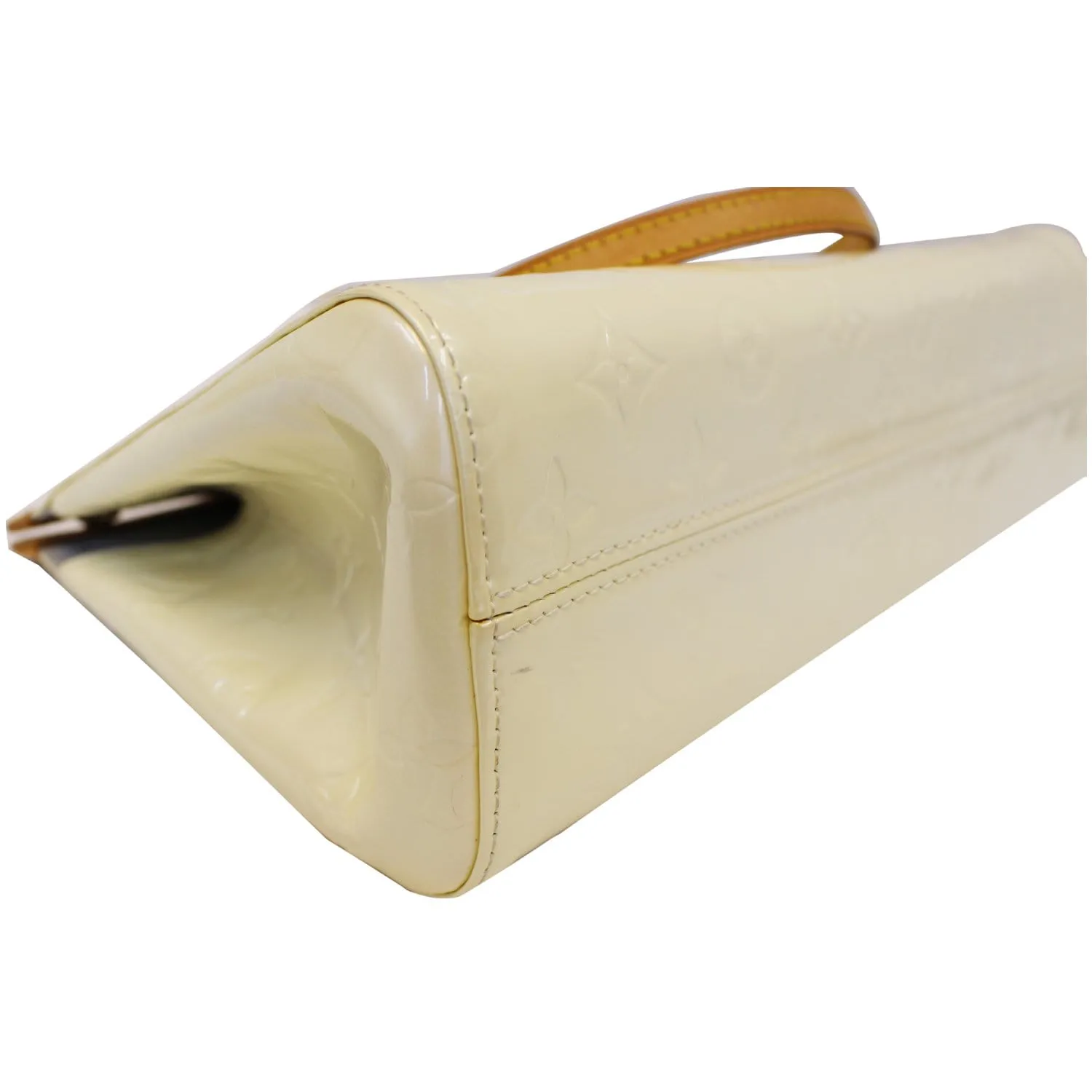 LOUIS VUITTON Roxbury Drive Vernis Leather Shoulder Bag Cream