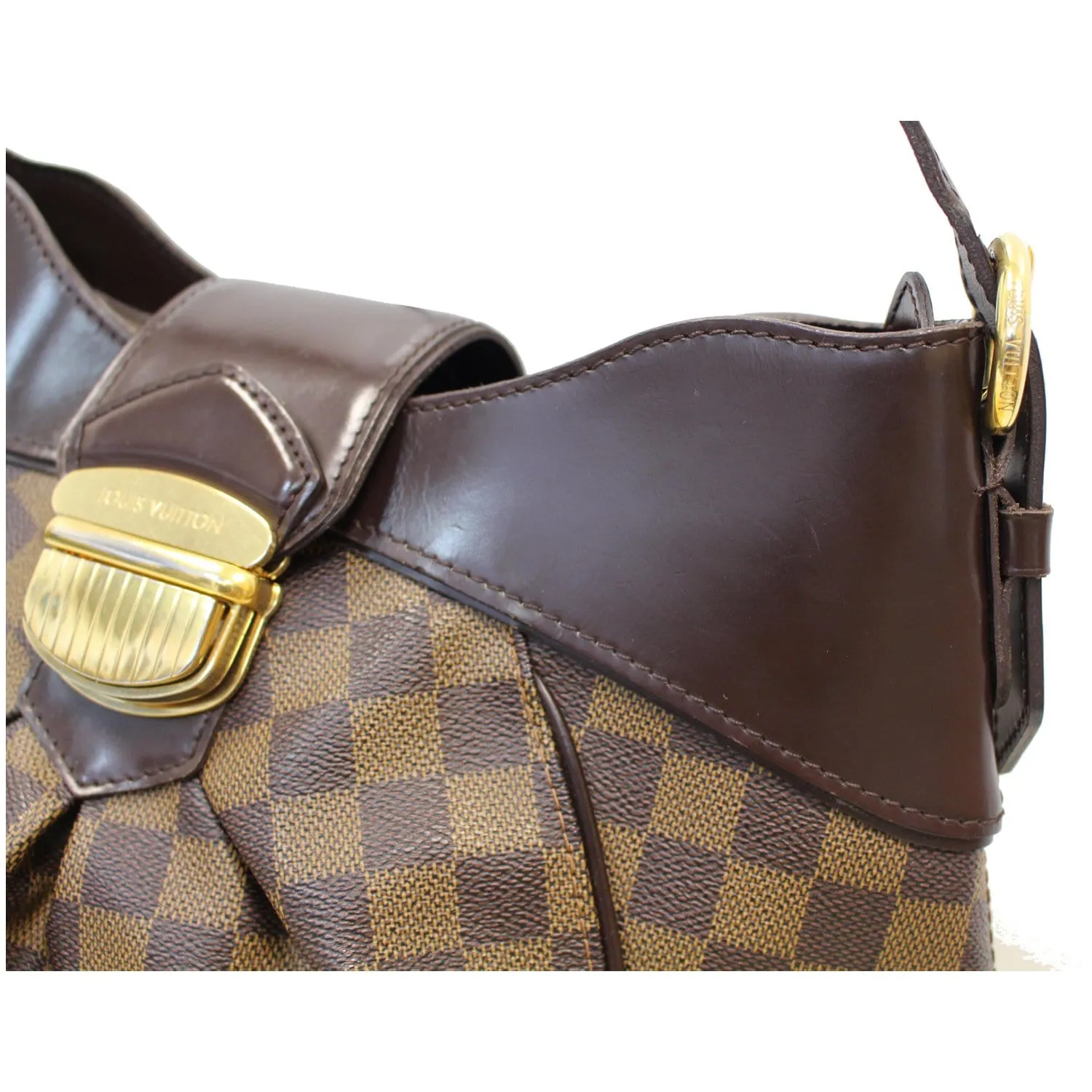 LOUIS VUITTON Sistina MM Damier Ebene Shoulder Bag Brown - 20% OFF