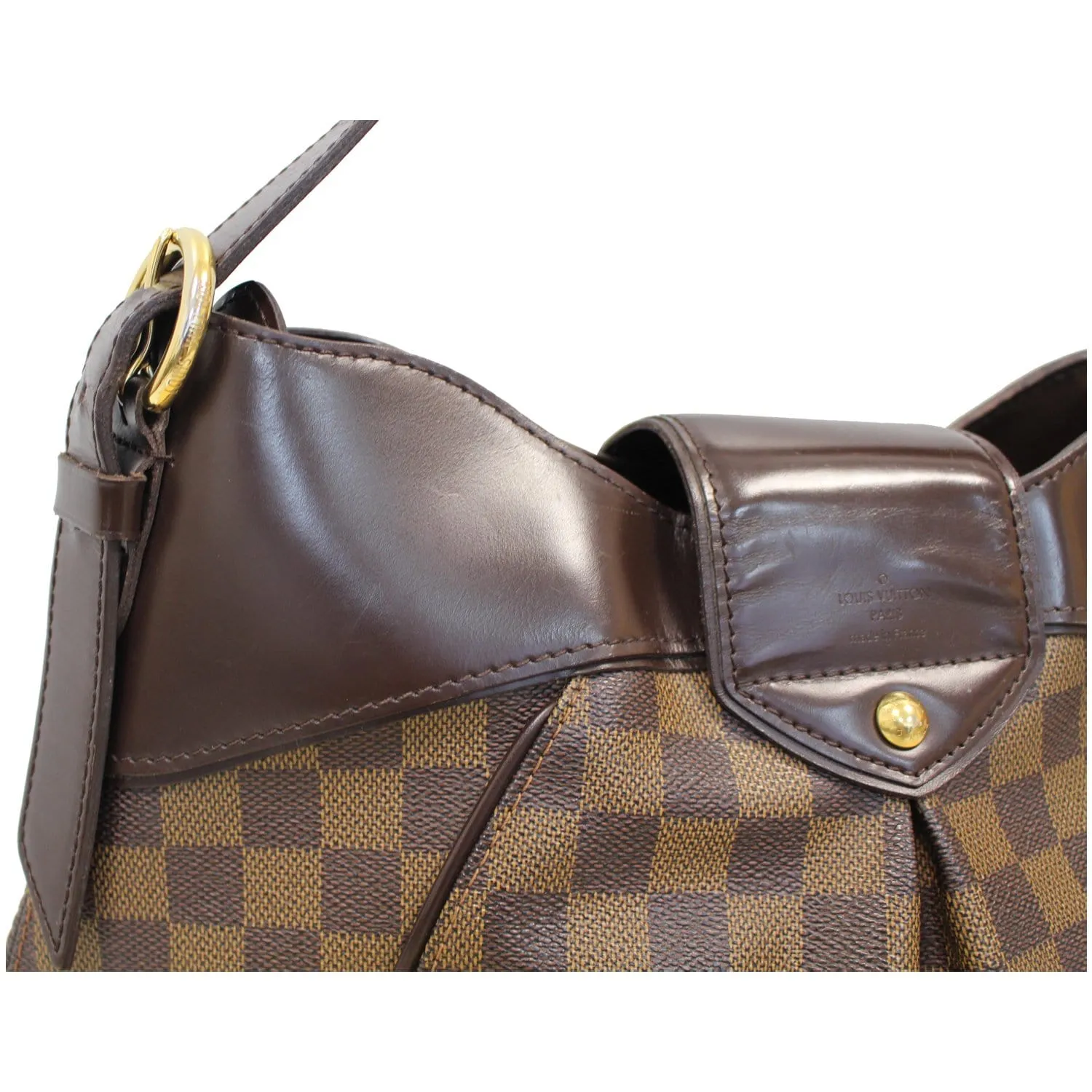 LOUIS VUITTON Sistina MM Damier Ebene Shoulder Bag Brown - 20% OFF