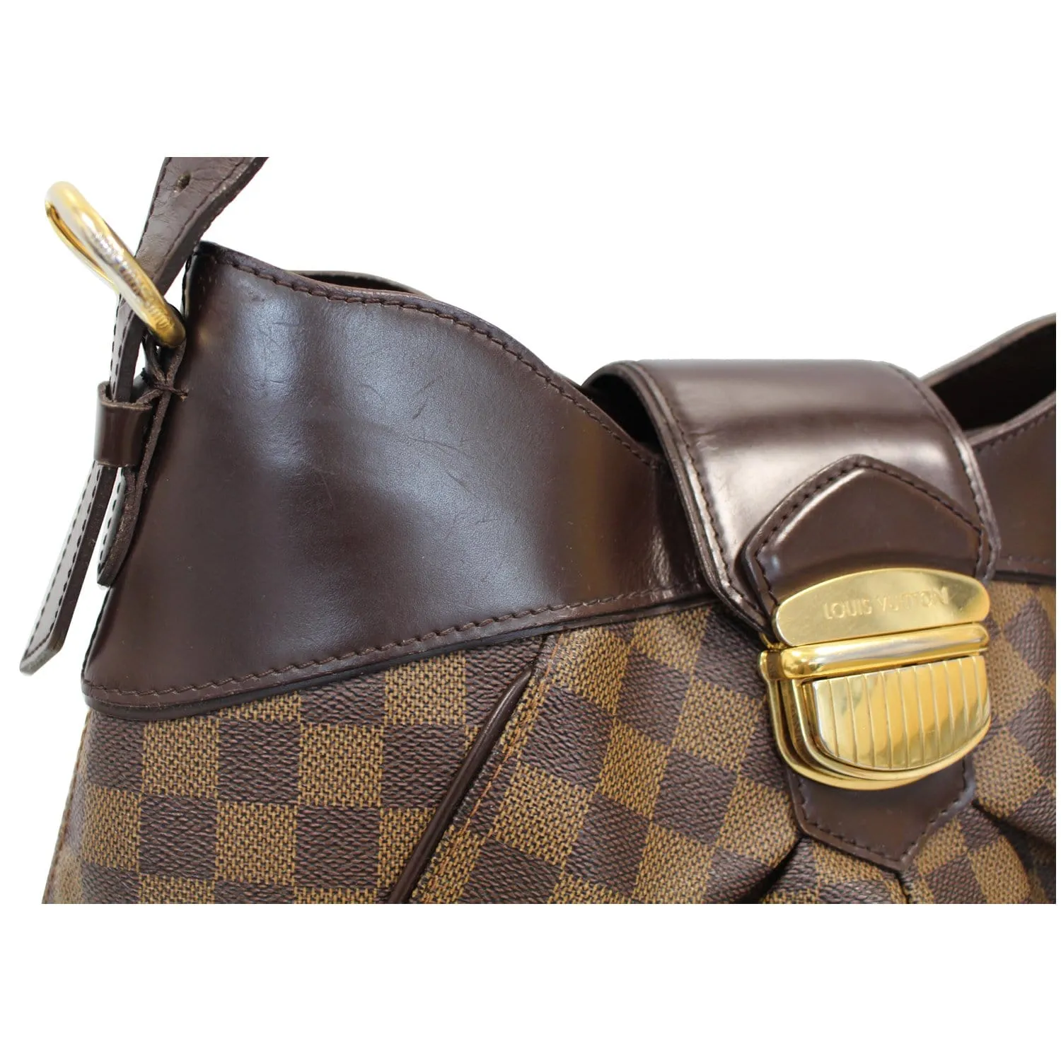 LOUIS VUITTON Sistina MM Damier Ebene Shoulder Bag Brown - 20% OFF