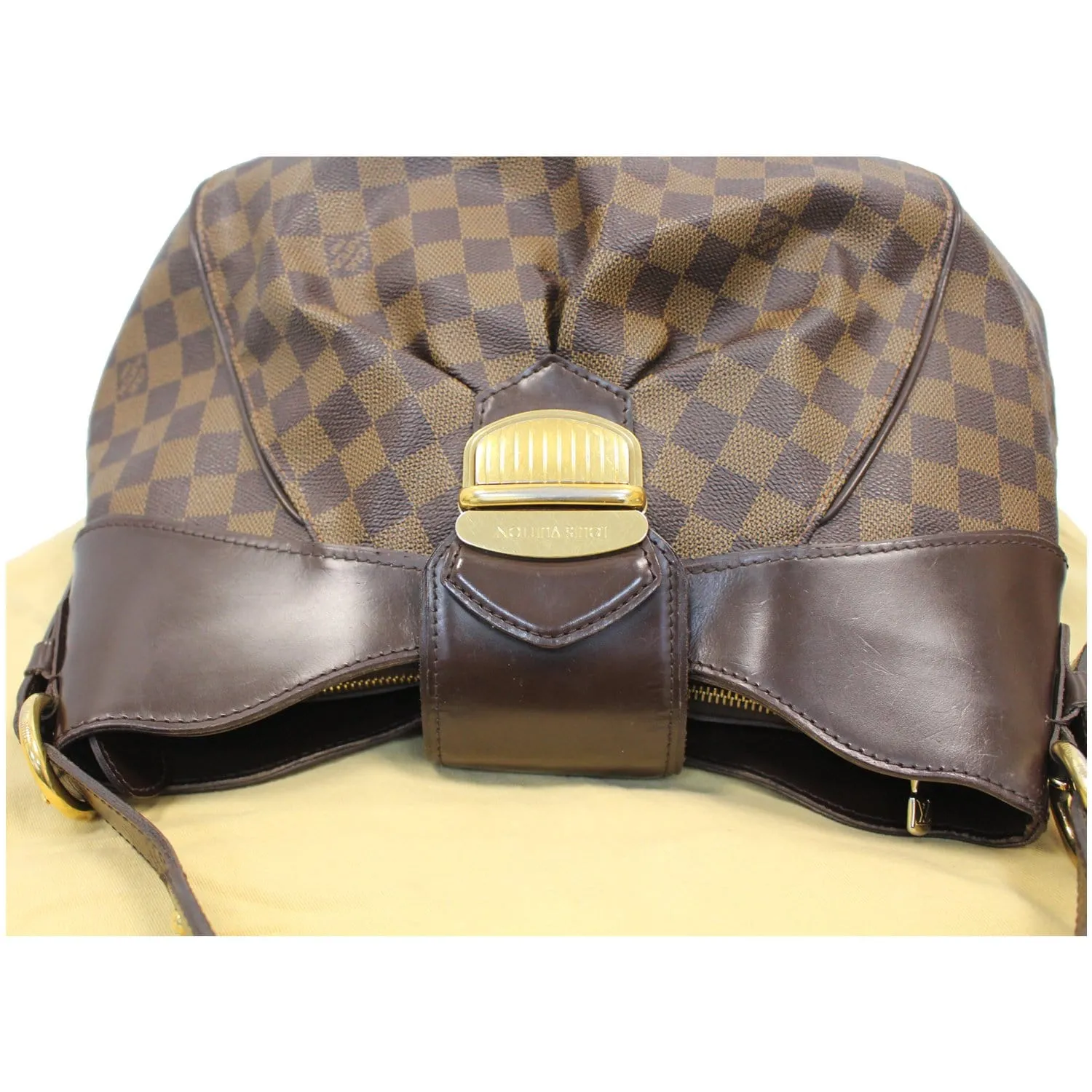 LOUIS VUITTON Sistina MM Damier Ebene Shoulder Bag Brown - 20% OFF