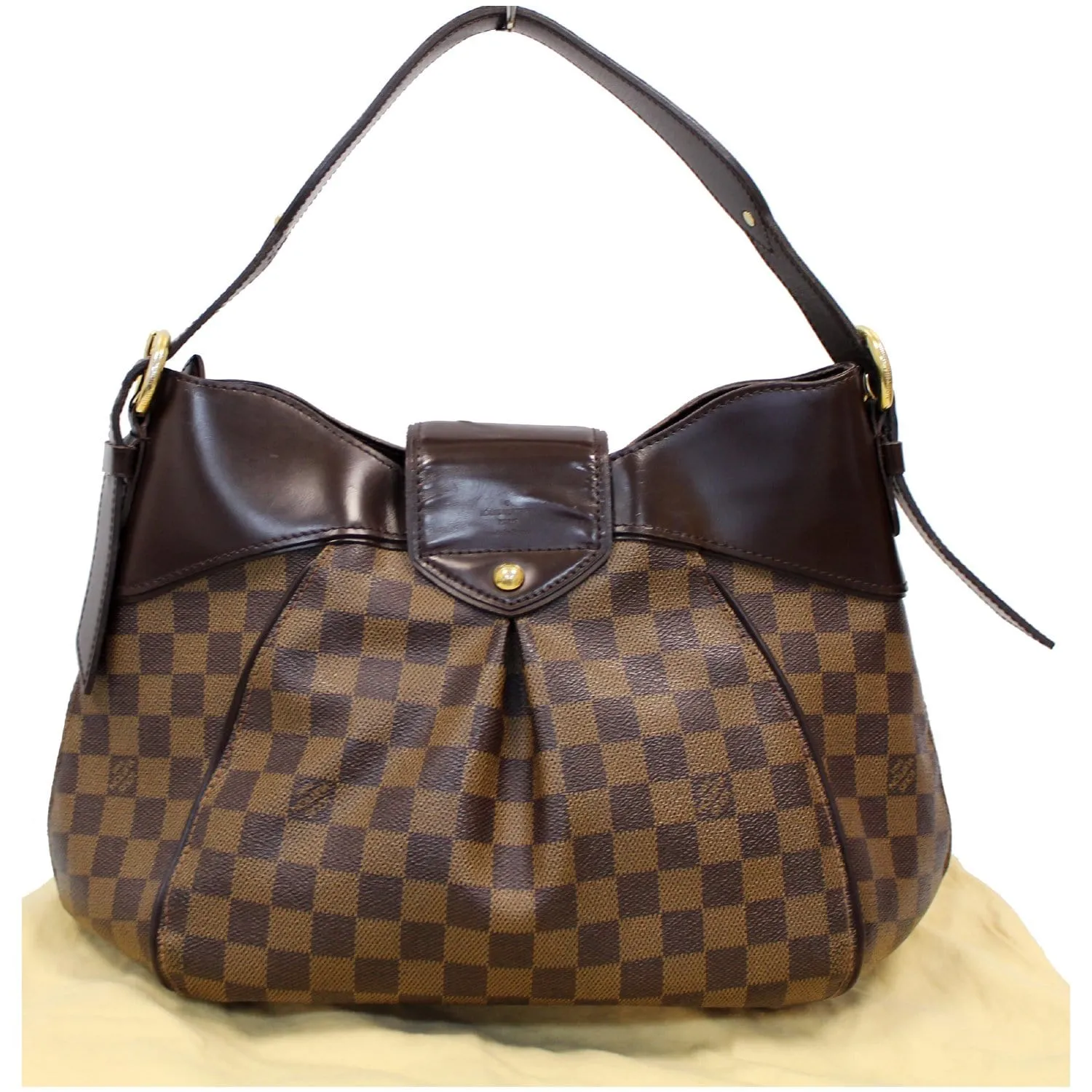 LOUIS VUITTON Sistina MM Damier Ebene Shoulder Bag Brown - 20% OFF