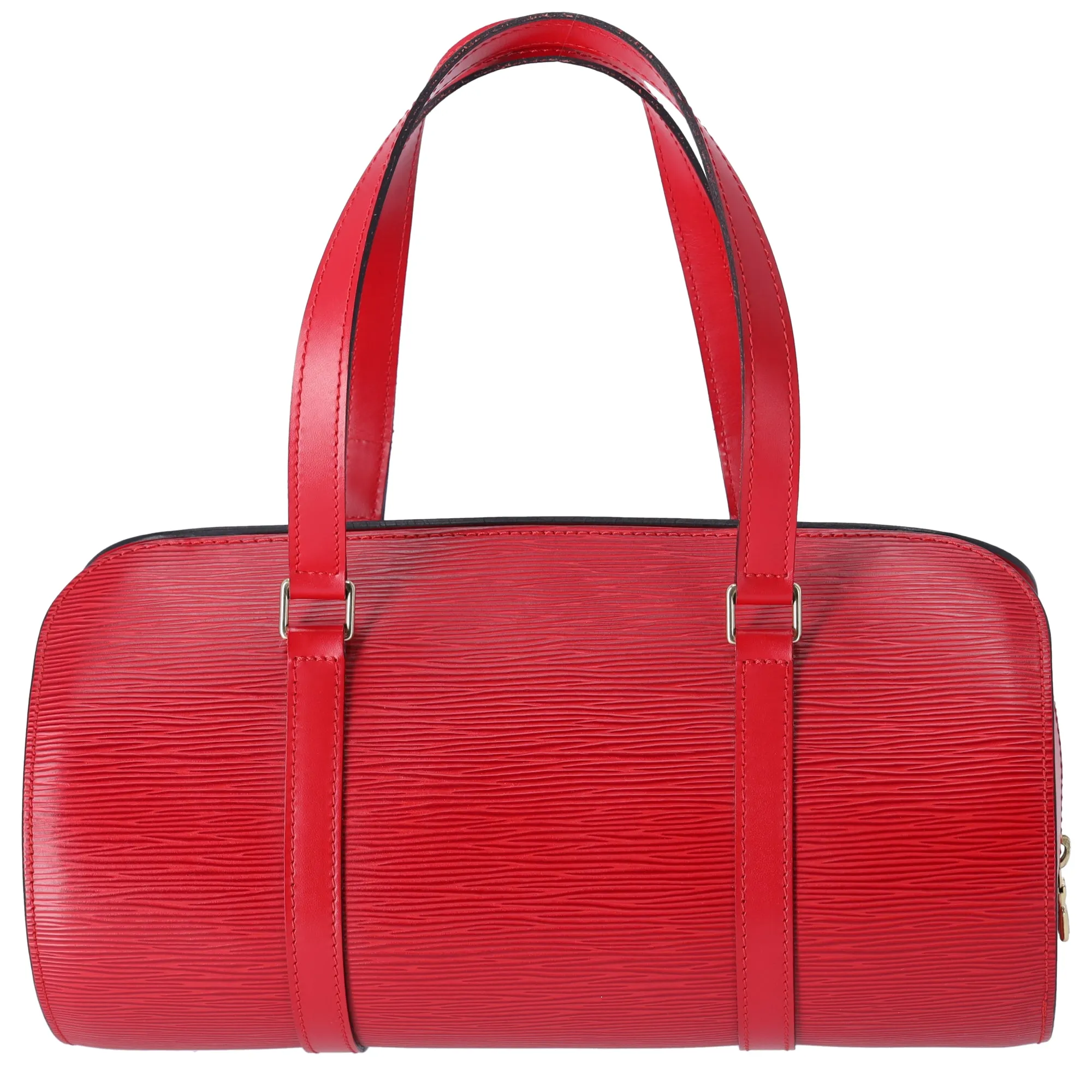 Louis Vuitton Soufflot Epi Handbag M52227 Castilian Red Leather   Pouch