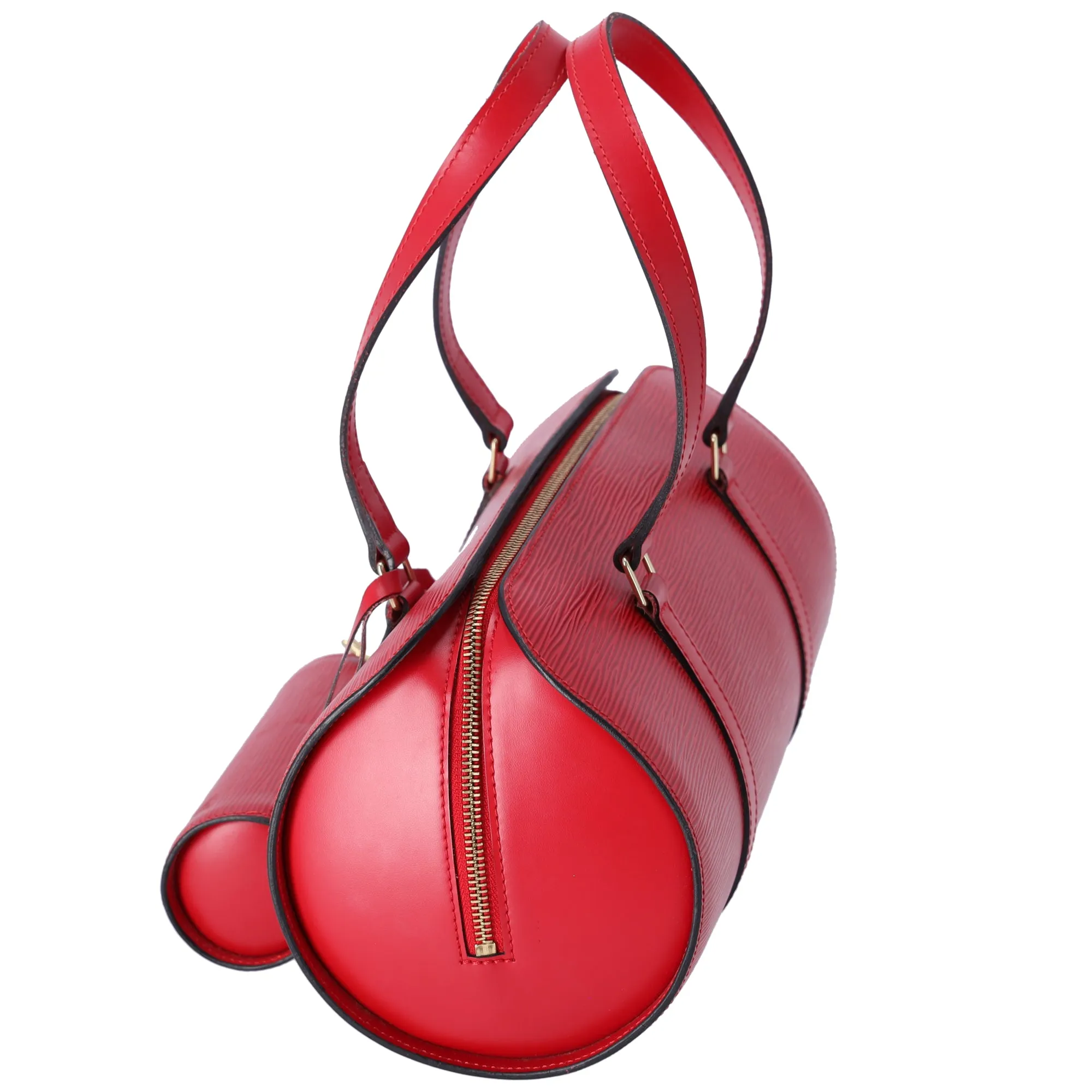 Louis Vuitton Soufflot Epi Handbag M52227 Castilian Red Leather   Pouch