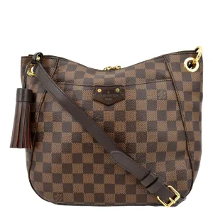 LOUIS VUITTON South Bank Besace Damier Ebene Crossbody Bag Brown