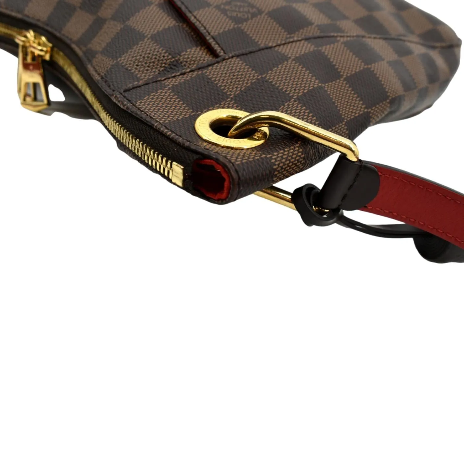 LOUIS VUITTON South Bank Besace Damier Ebene Crossbody Bag Brown