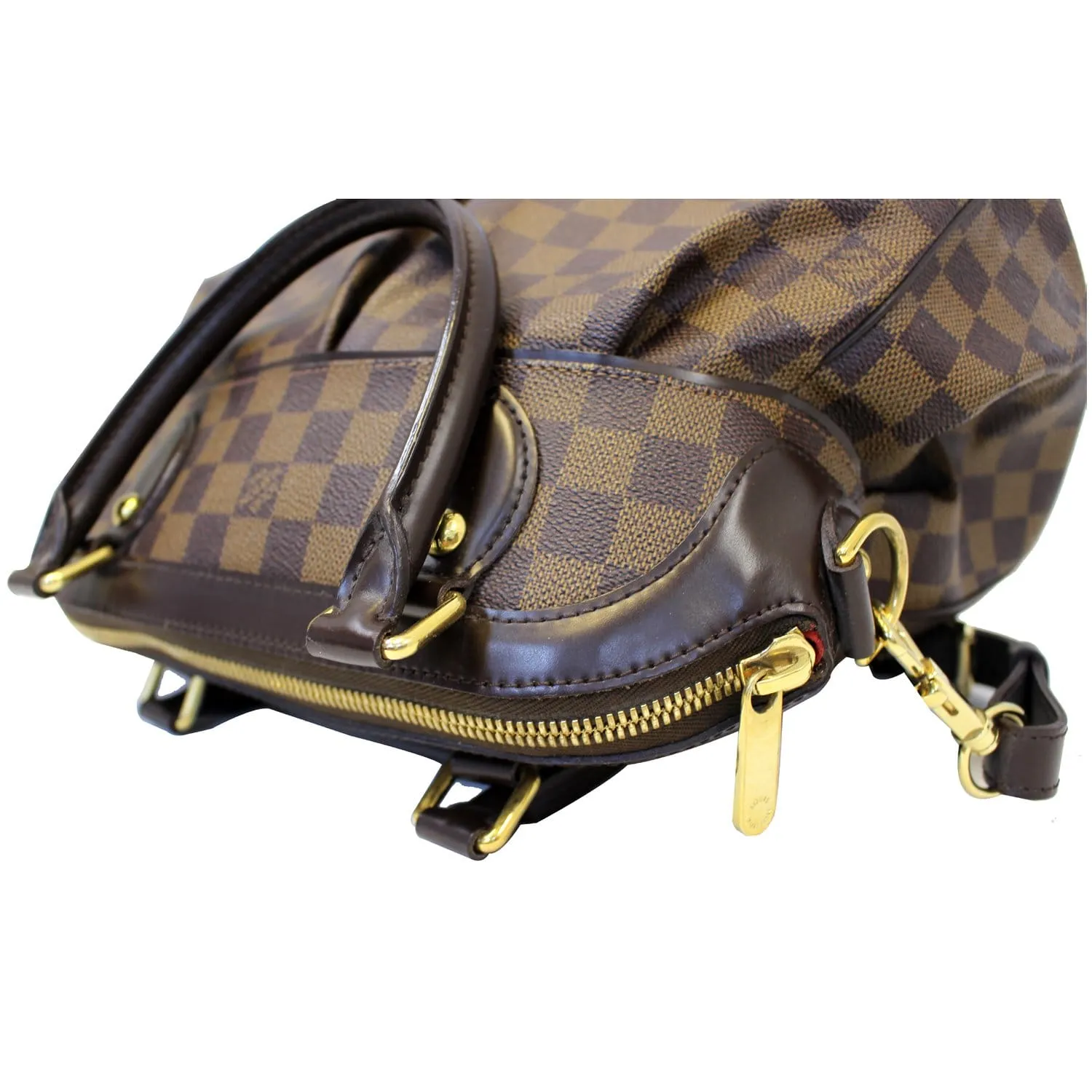 LOUIS VUITTON Trevi PM Damier Ebene Brown Shoulder Bag