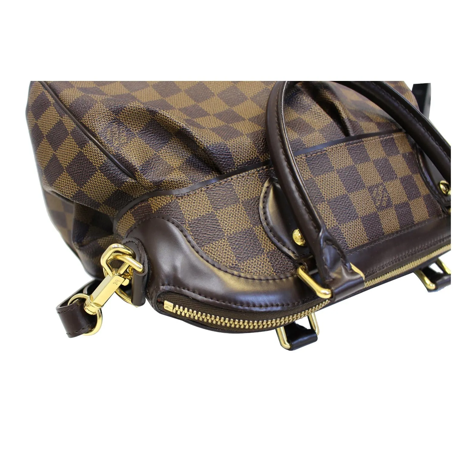 LOUIS VUITTON Trevi PM Damier Ebene Brown Shoulder Bag