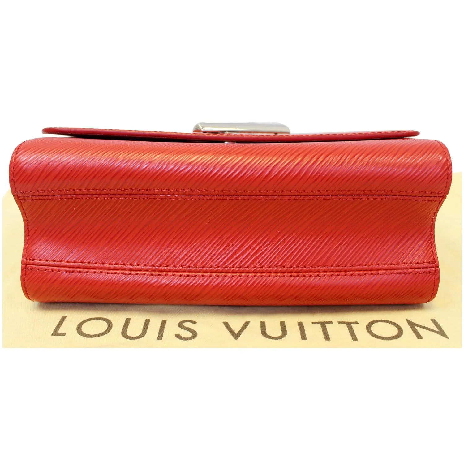 LOUIS VUITTON Twist MM Epi Leather Shoulder Bag Red
