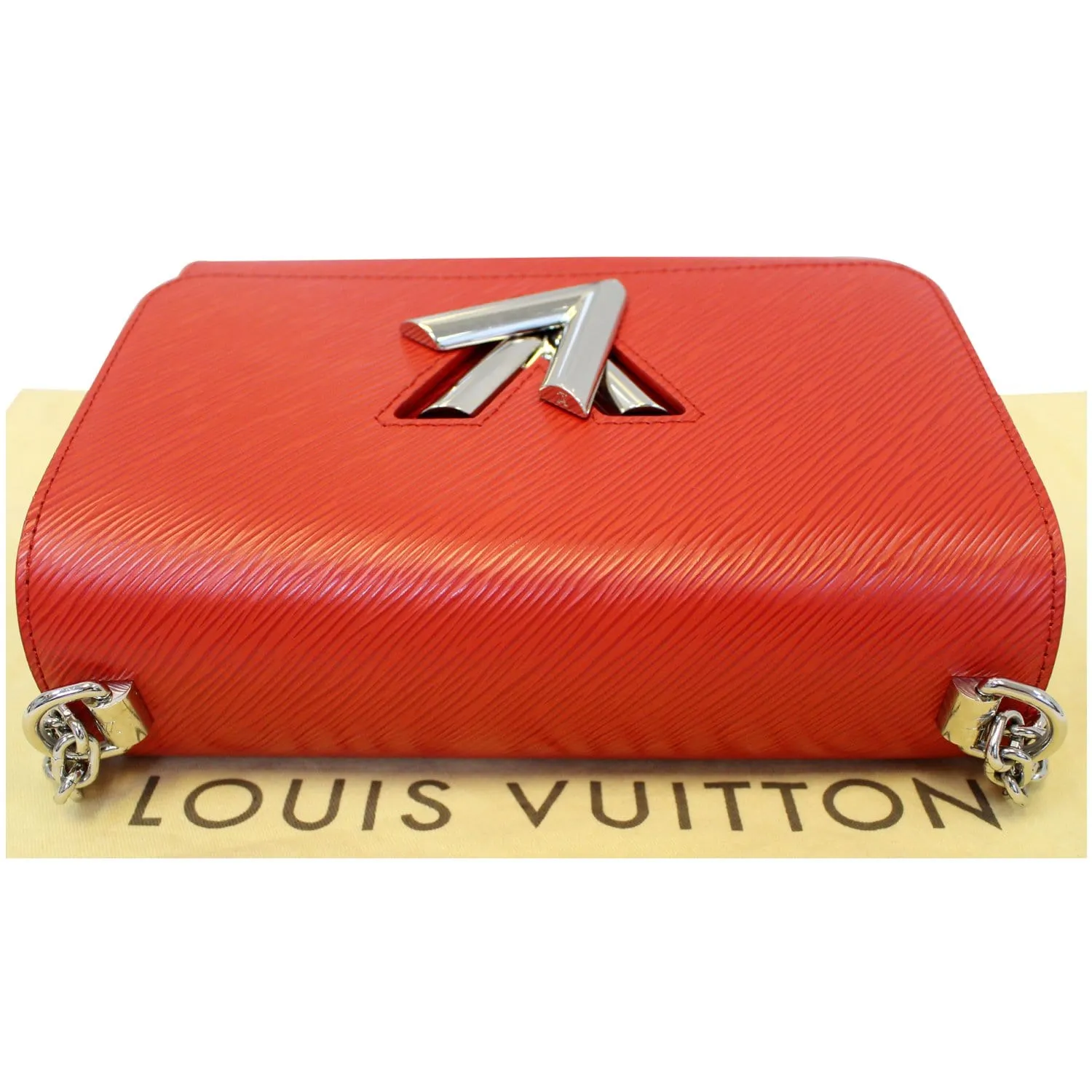 LOUIS VUITTON Twist MM Epi Leather Shoulder Bag Red