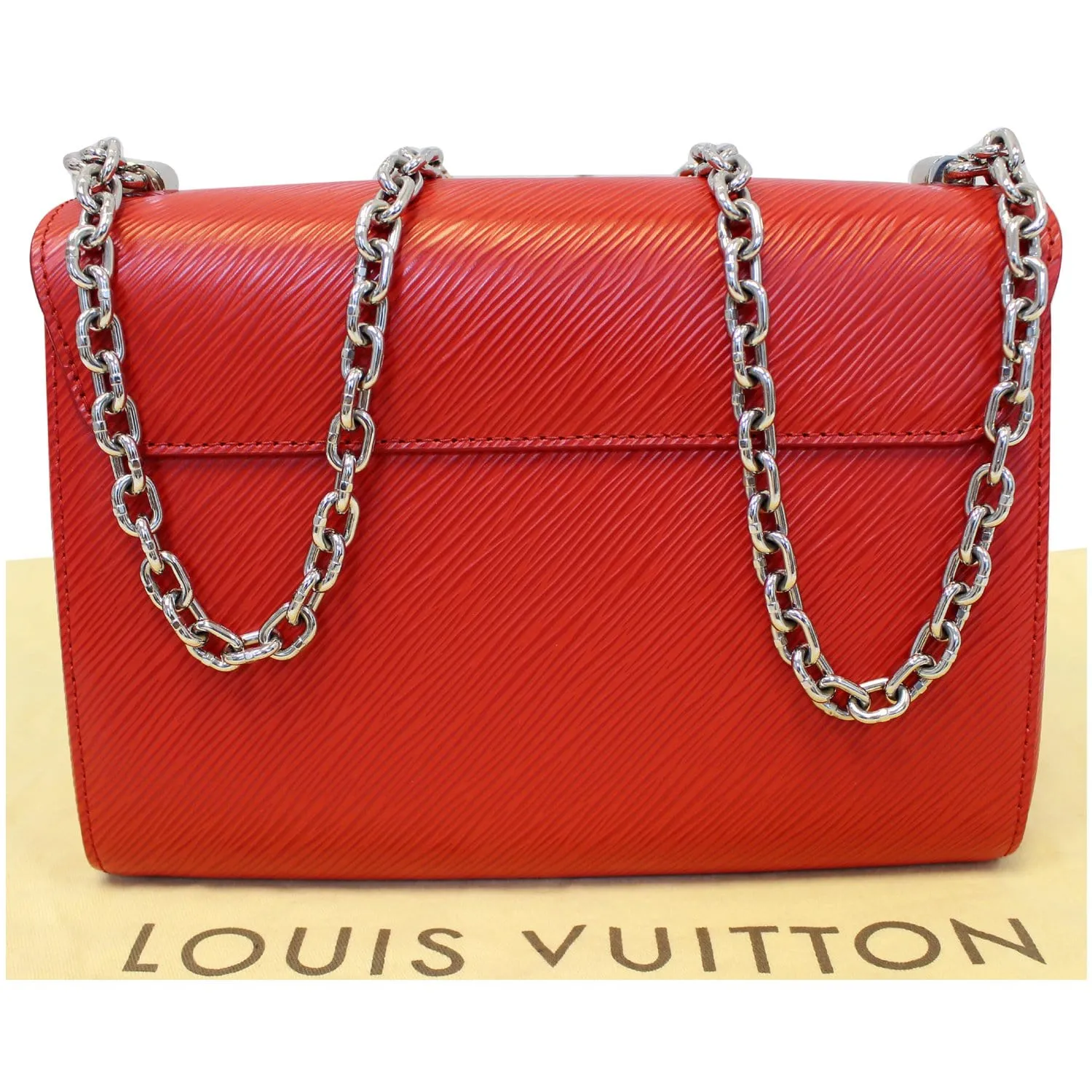 LOUIS VUITTON Twist MM Epi Leather Shoulder Bag Red