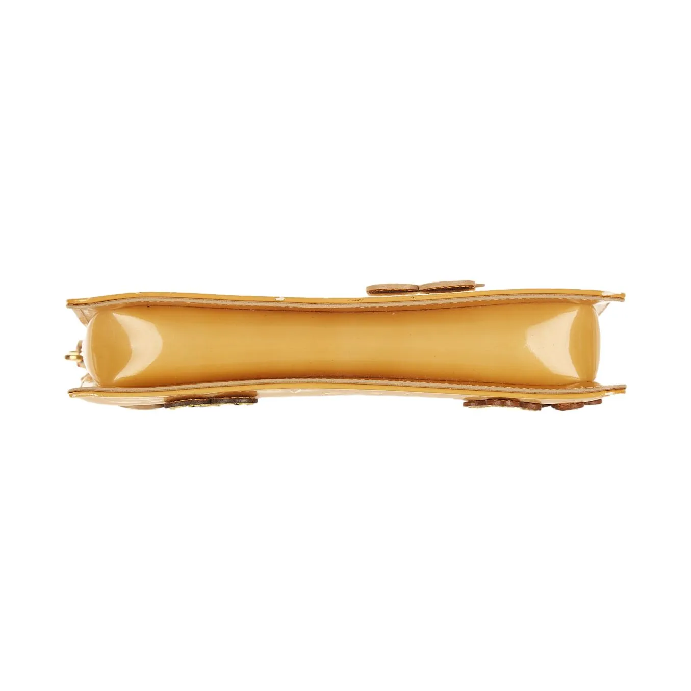 Louis Vuitton Yellow Floral Vernis Shoulder Bag