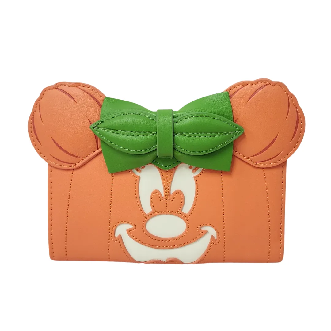 Loungefly Disney Minnie Pumpkin Glow Wallet DEFECTIVES