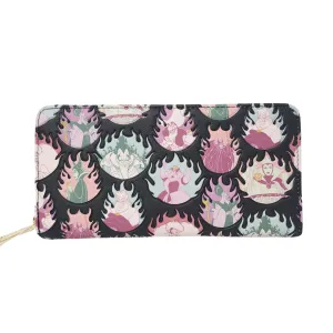 Loungefly Disney Villains Pastel Flames Wallet DEFECTIVES