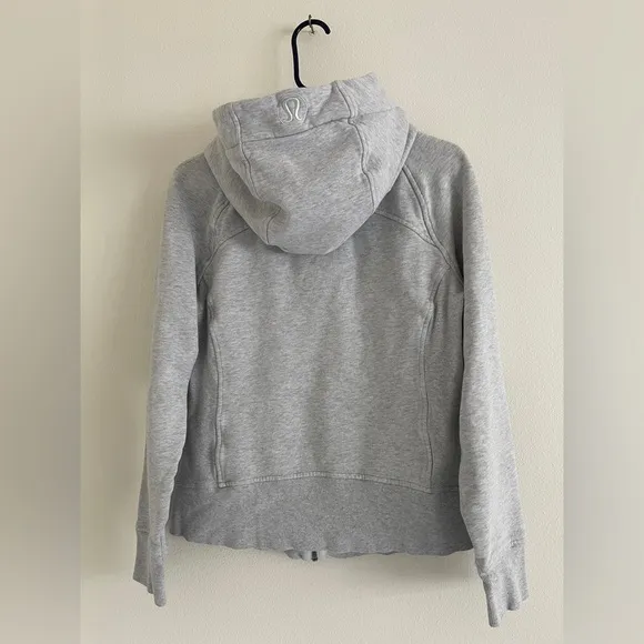 Lululemon Scuba Gray Zip-Up Hoodie - Size 10