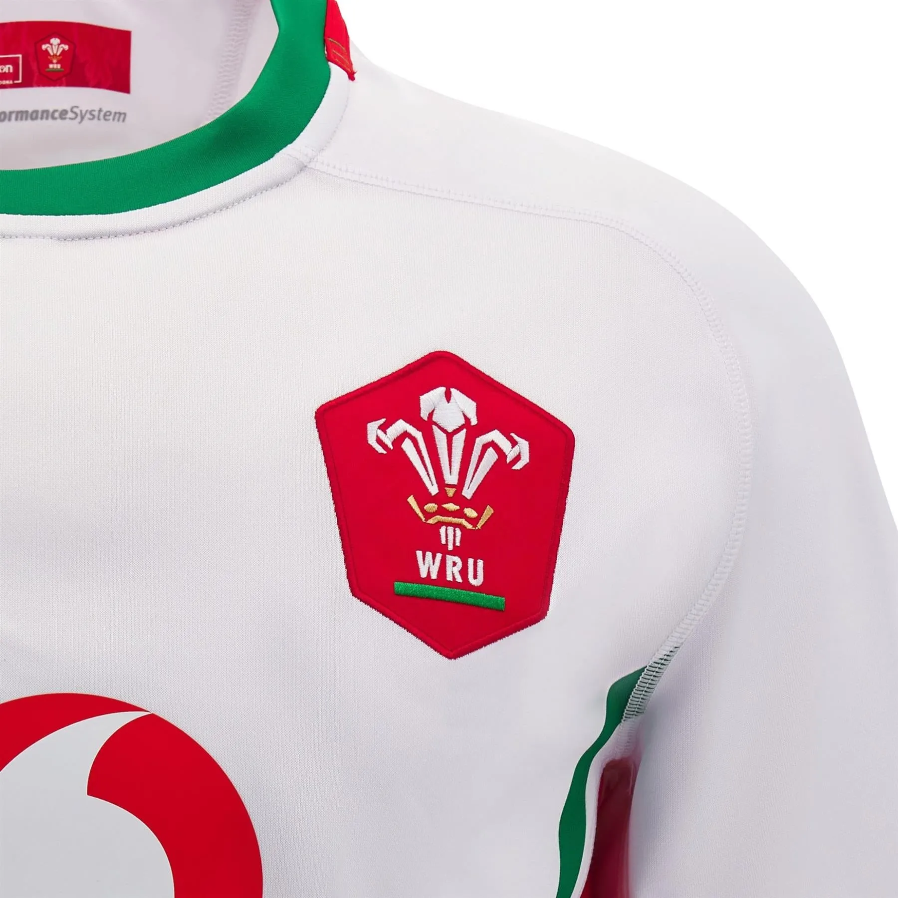 Macron Wales Rugby Junior Alternate Replica Shirt | White | 2024/25