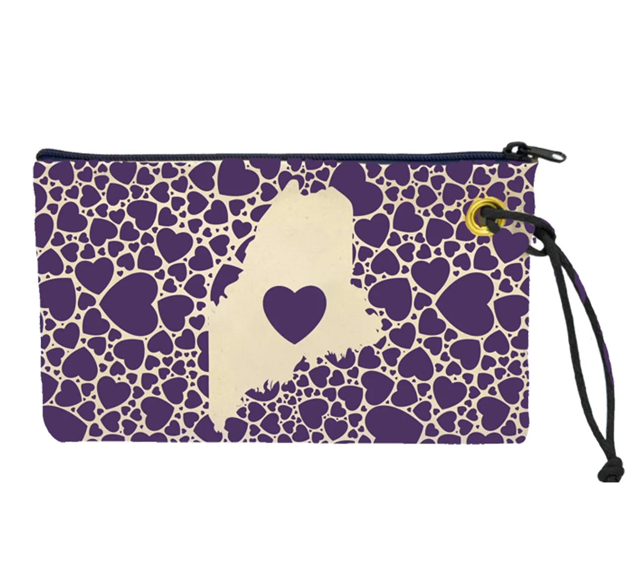 Maine Hearts Wristlet
