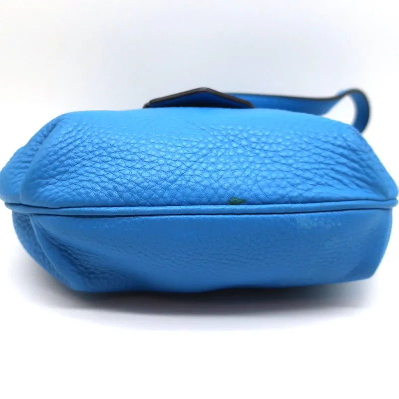 Marc by Marc Jacobs Half Pipe Annabel Crossbody Bag Blue Grained Leather