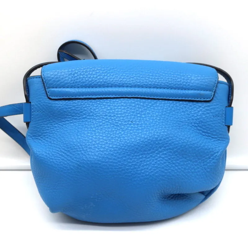 Marc by Marc Jacobs Half Pipe Annabel Crossbody Bag Blue Grained Leather