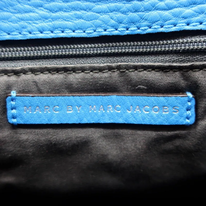Marc by Marc Jacobs Half Pipe Annabel Crossbody Bag Blue Grained Leather
